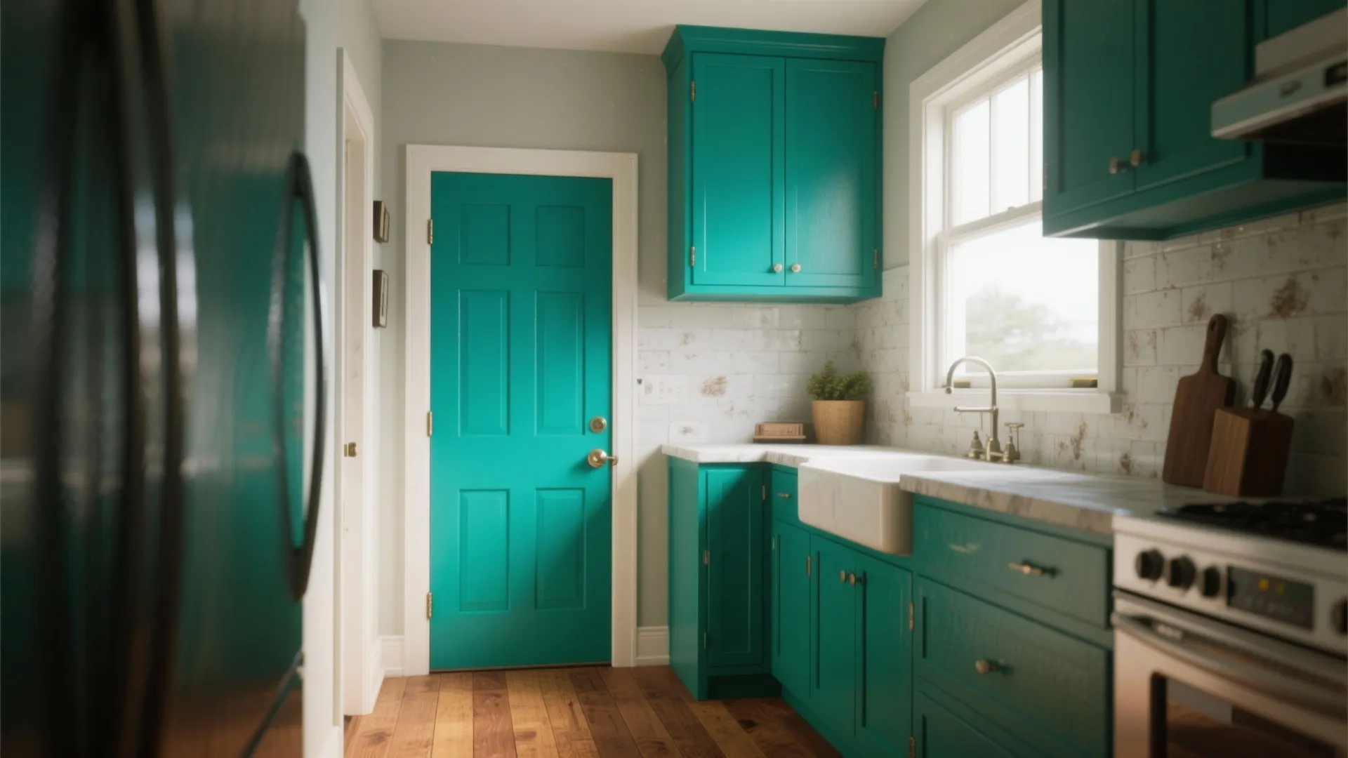 3. Painted cabinetry and doors as image anchors