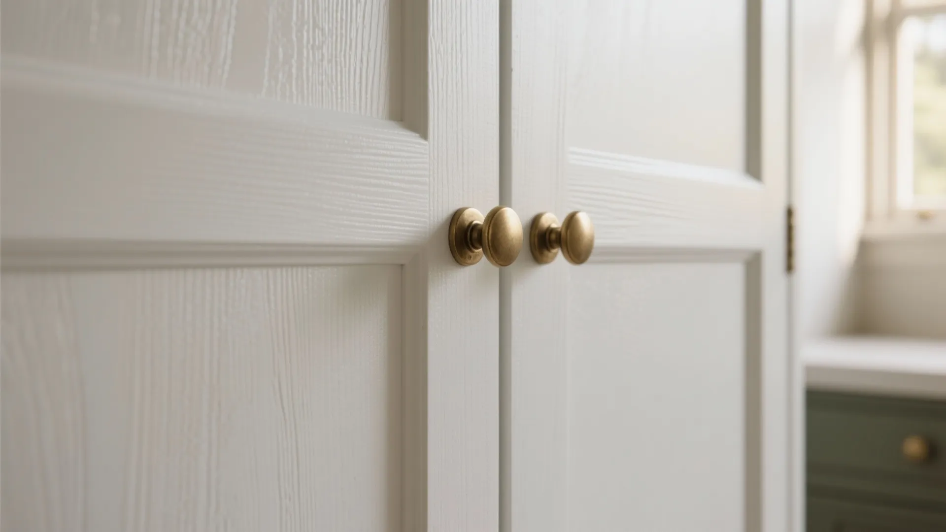 1. Paint cabinets & swap hardware