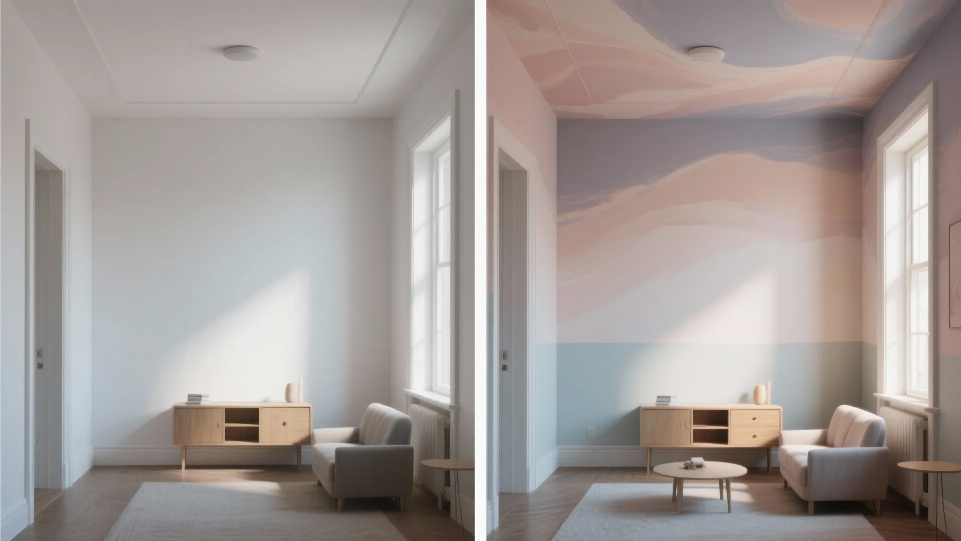 Painted Ceiling as the Fifth Wall