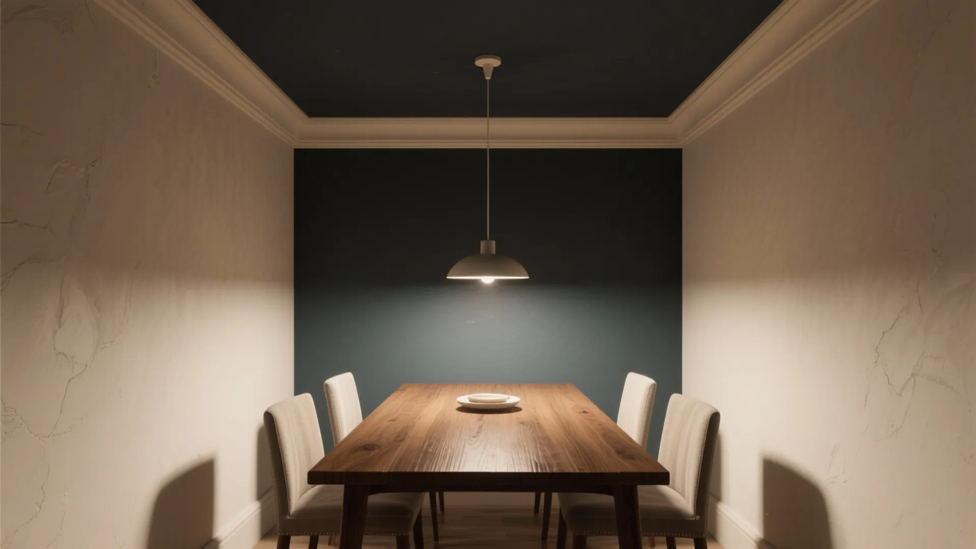 1. Painted Ceiling to Add Depth and Drama