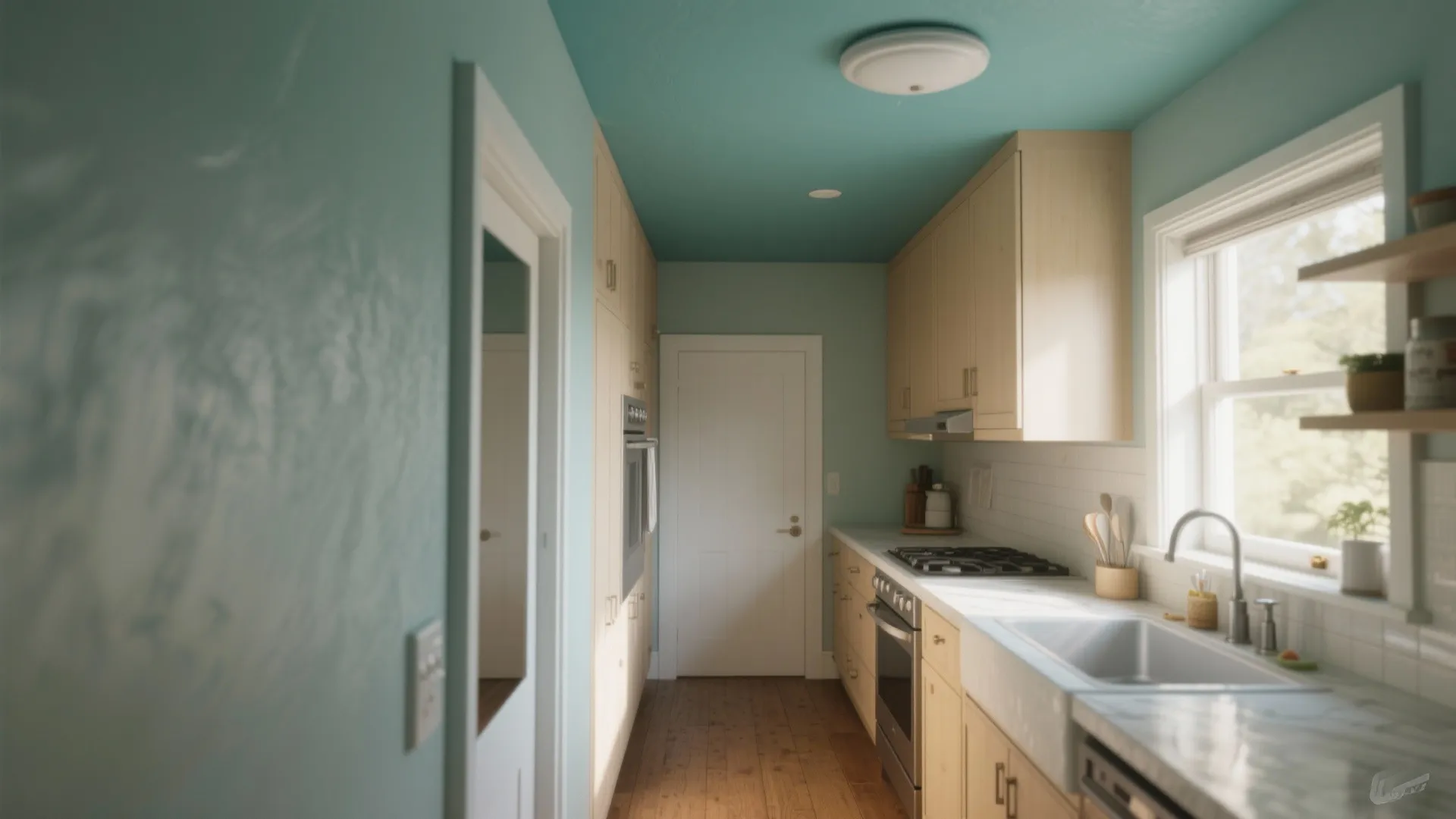 1. Painted Ceiling as a Pocket of Color