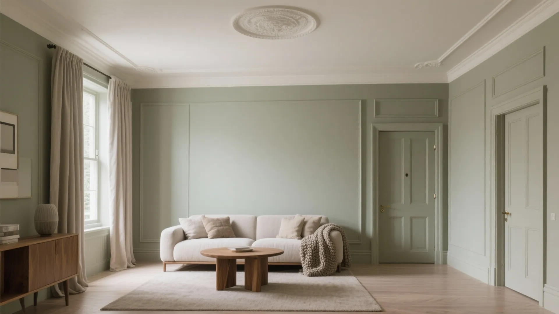 Painted Ceiling and Gentle Color Drenching