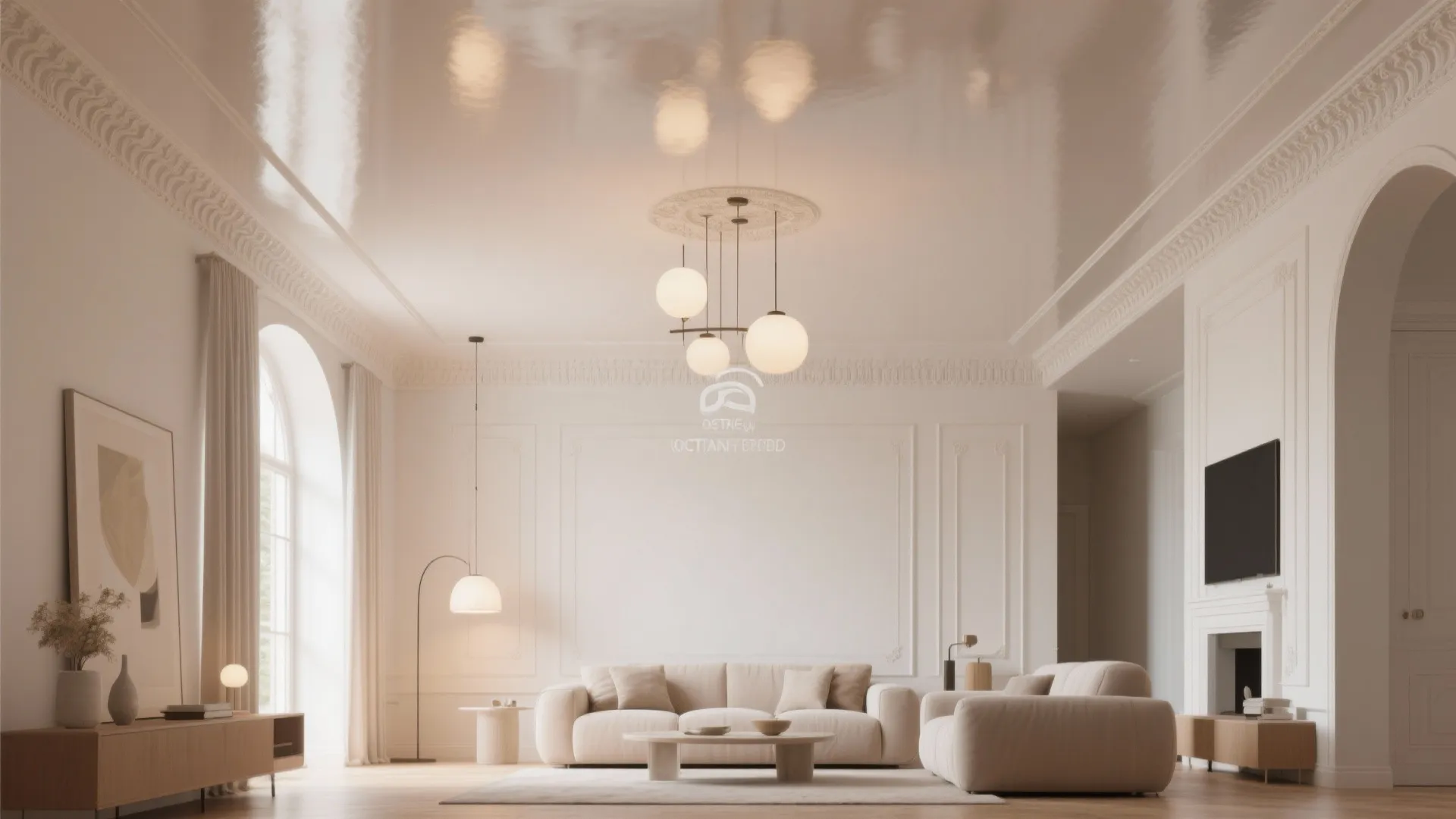 2. Use a painted ceiling to lift the space