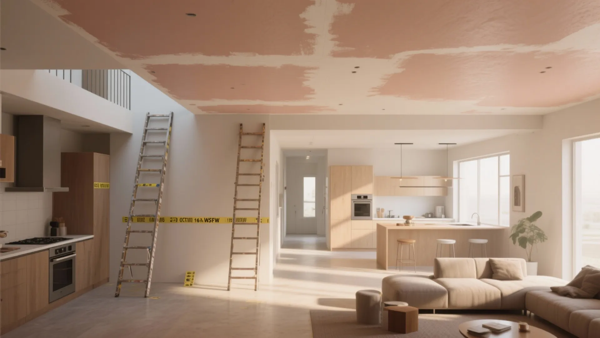4. Paint the ceiling — surprising ROI