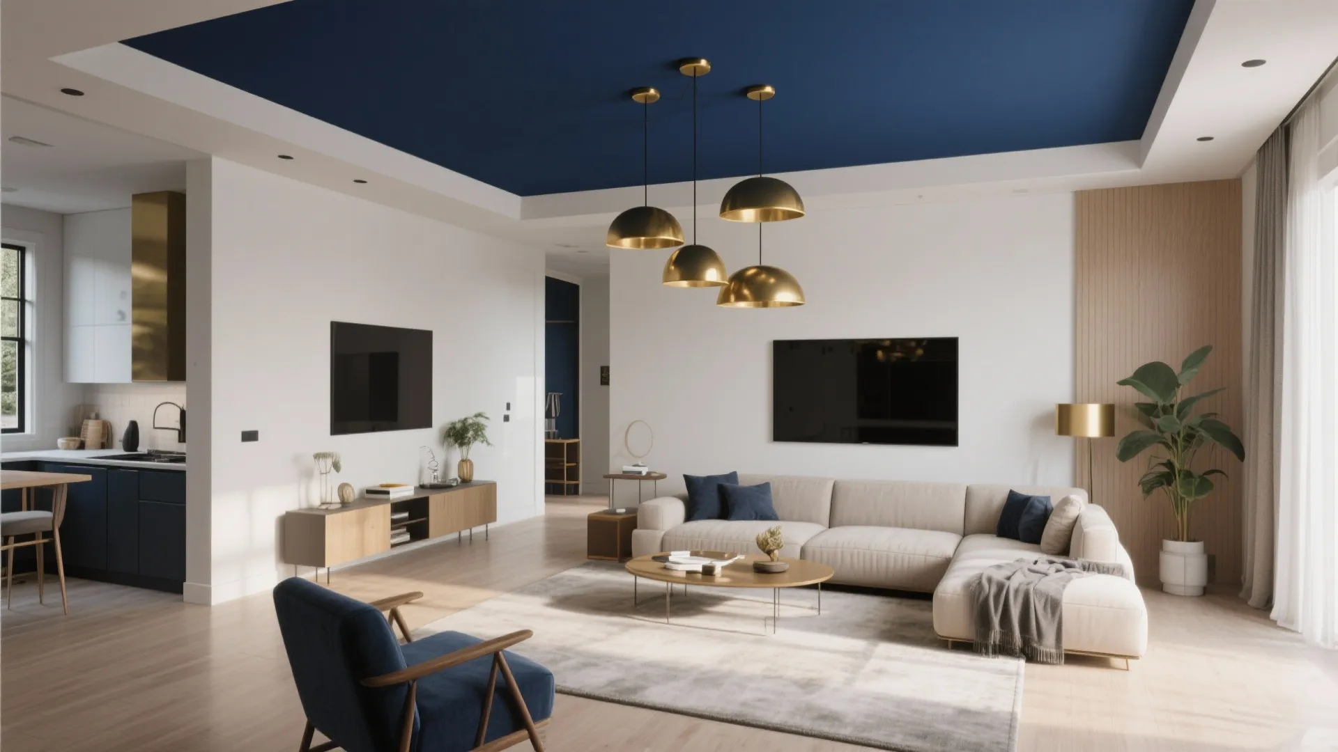 3. Painted Ceiling Accents