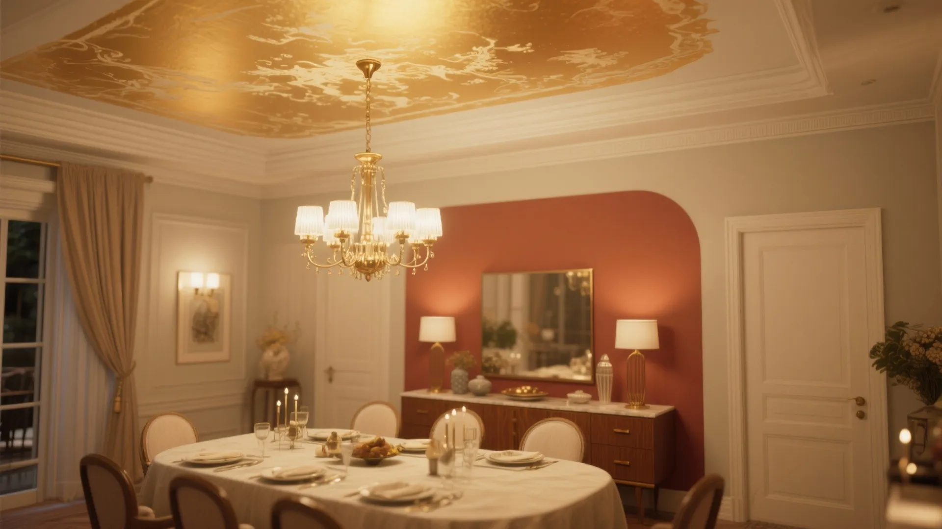 5. Accent Walls and Painted Ceilings