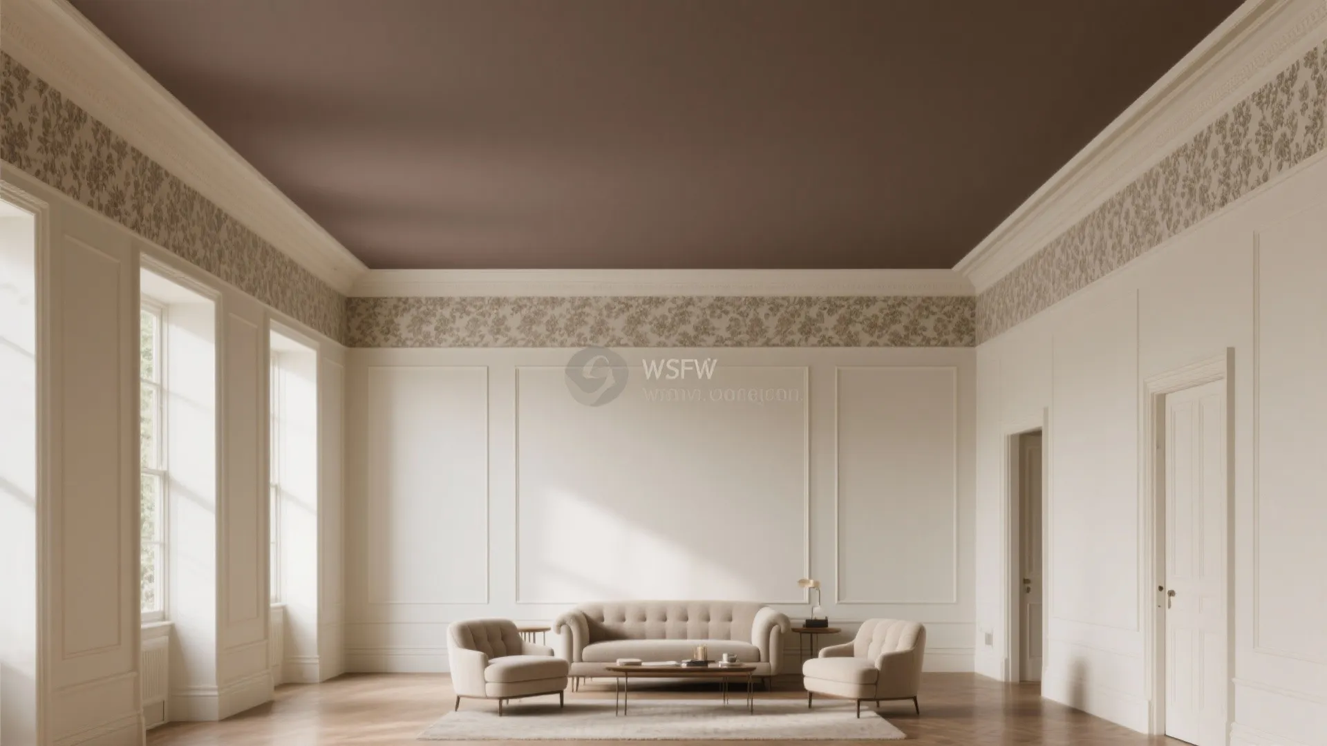 Painted or Patterned Ceiling for Instant Drama