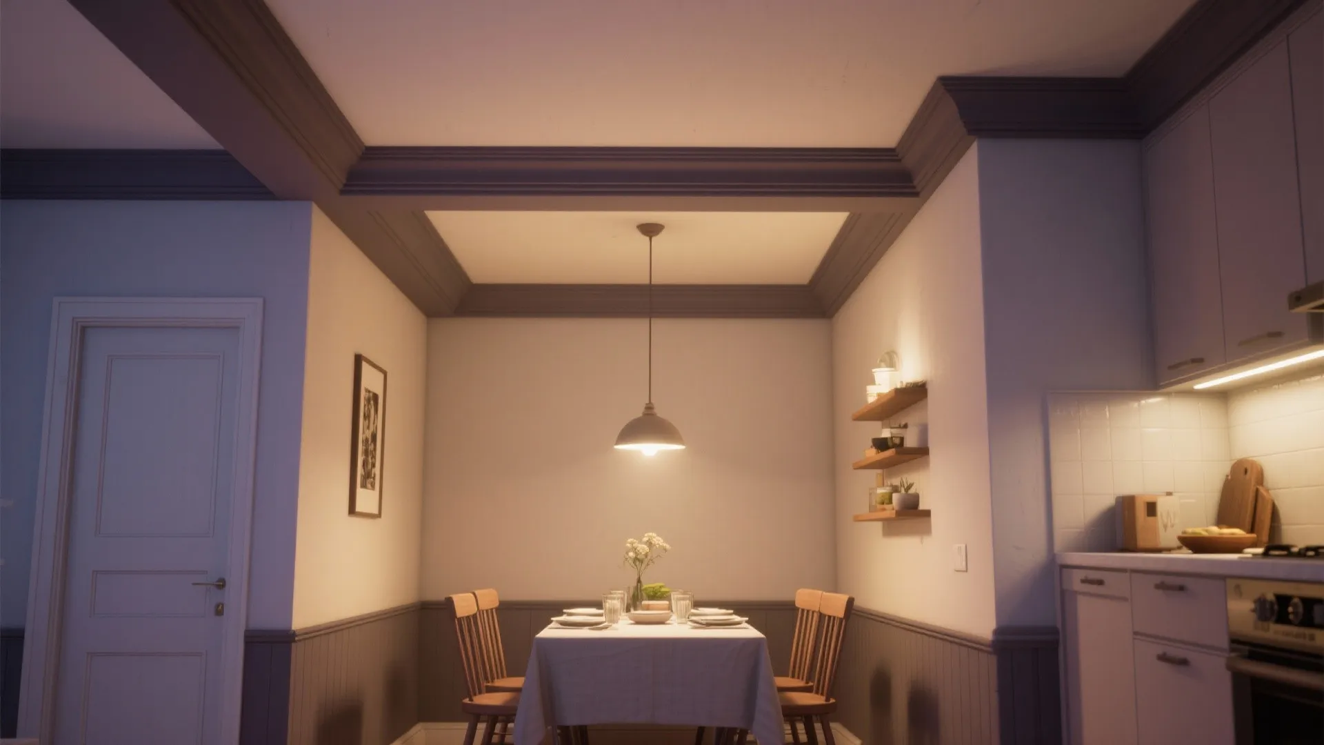 5. painted ceiling and trim as an unexpected tie