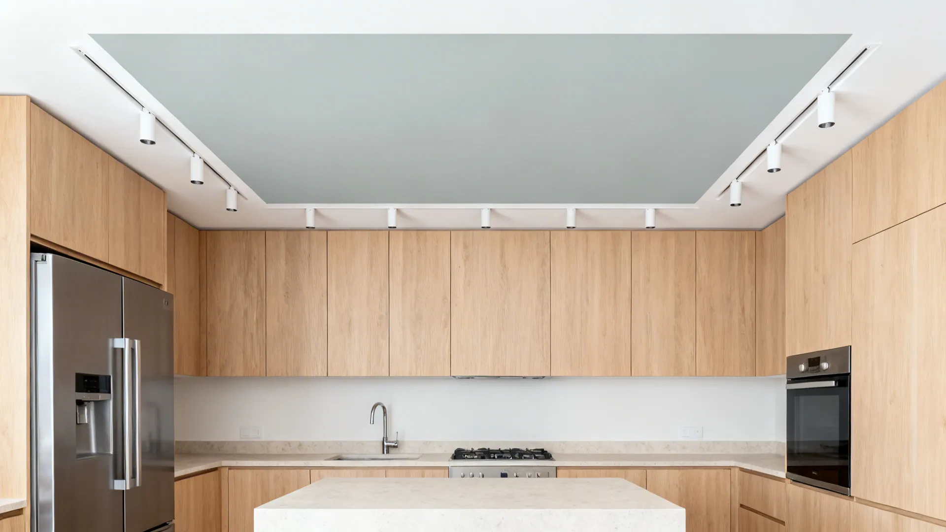 Painted Ceiling Zone for Work Triangle