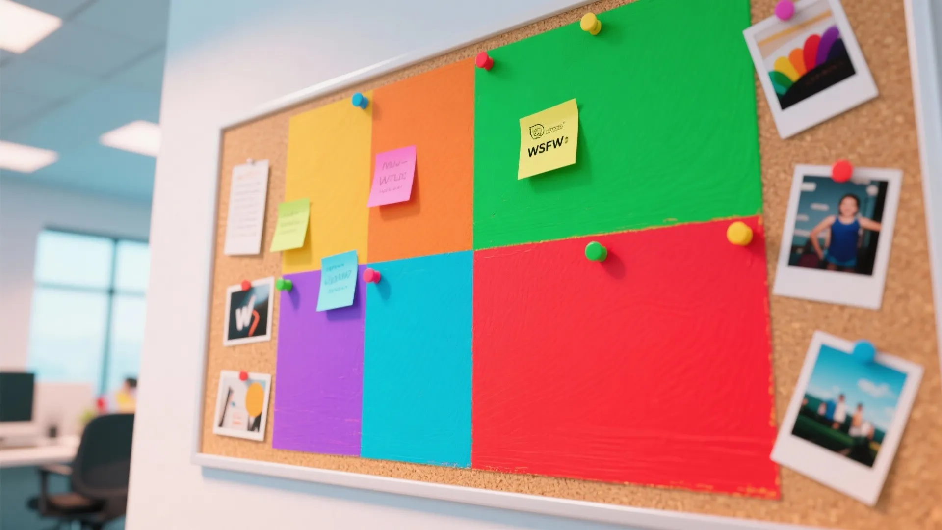 4. Painted Cork for a Pop of Color