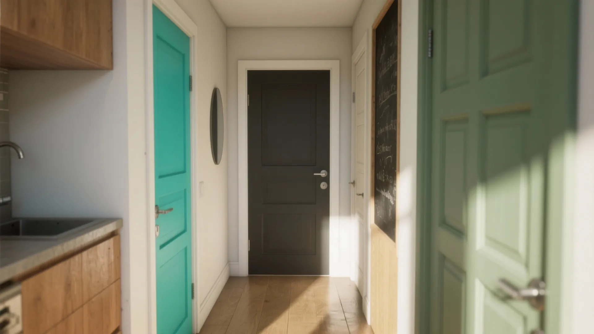 Painted Door Interior: 5 Inspiring Ideas: Small-space painted door ideas I use to add color, contrast, and personality without major renovations