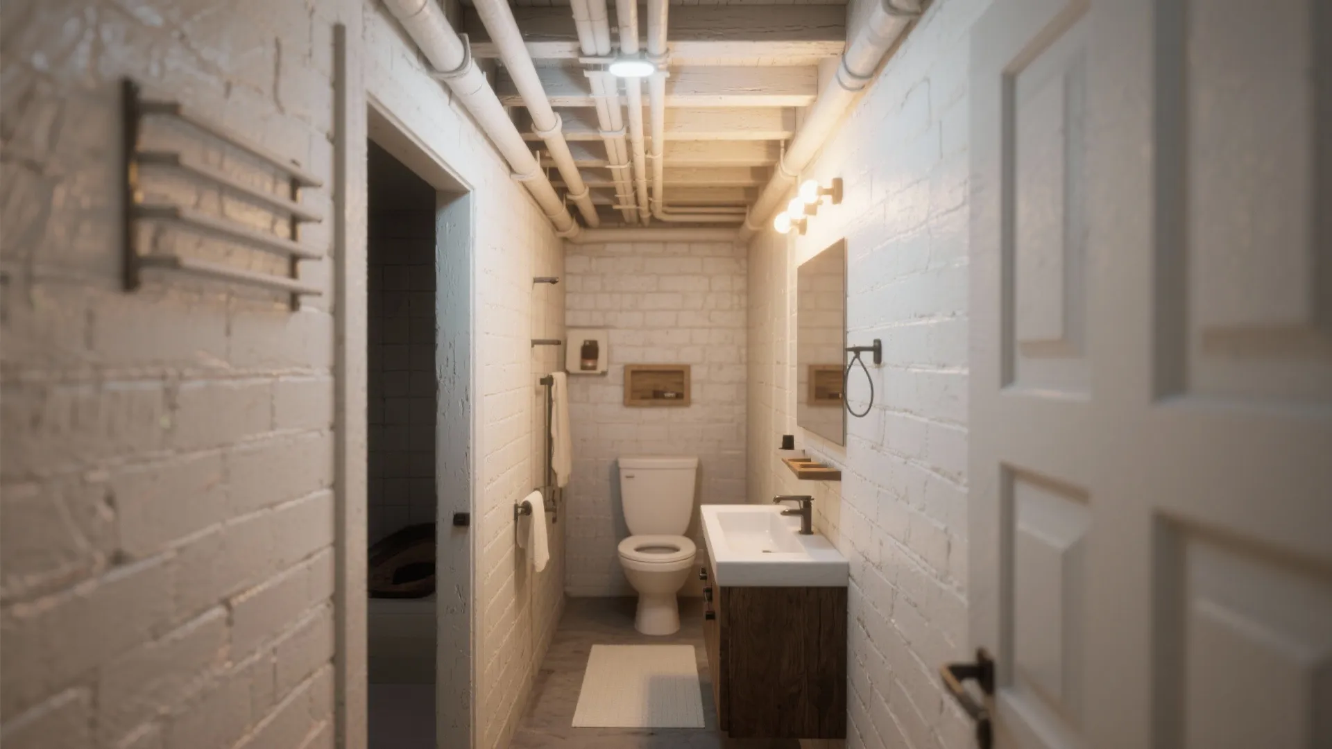 1. Painted Exposed Beams