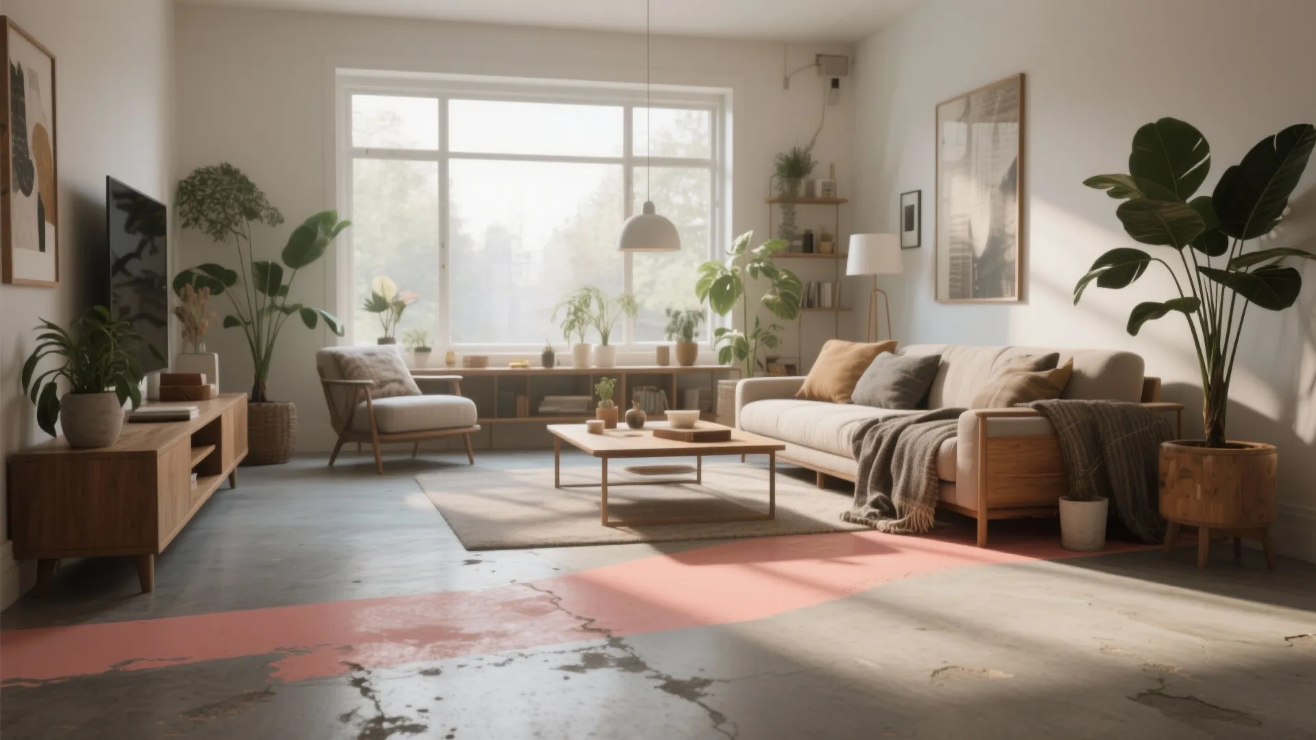 Painted Concrete Floors — 5 Creative Ideas: Practical, stylish ways to make painted concrete floors work in any room