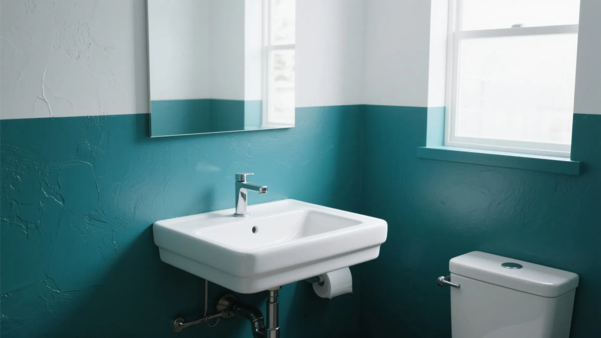 9. Painted half-walls