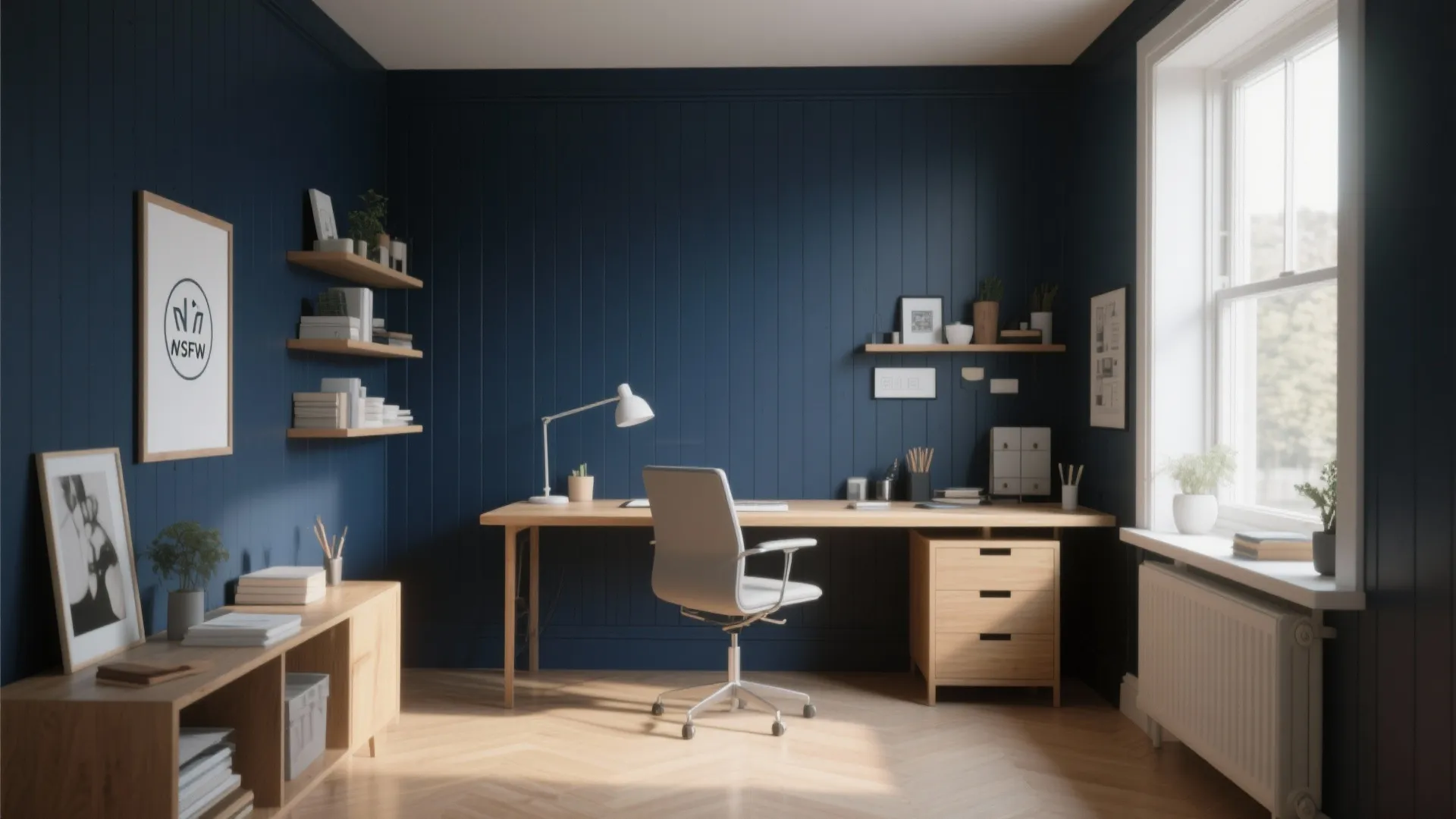 Painted MDF in Bold Colors