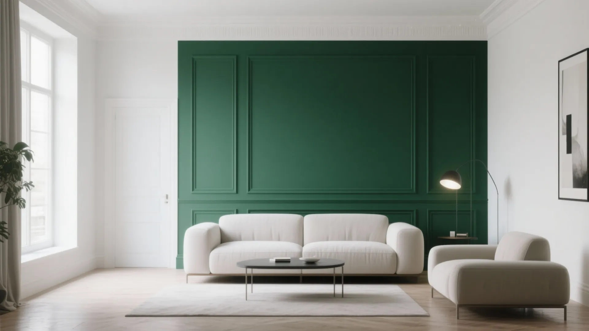 10. Painted Molding Contrast