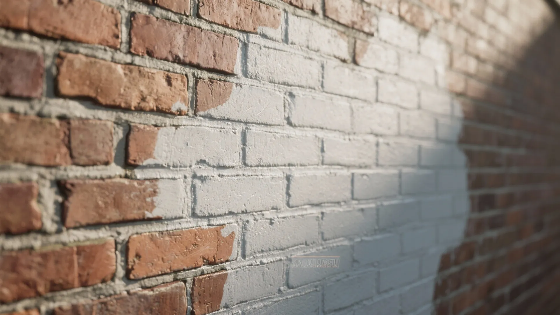 4. Painted Mortar for Subtle Uniformity