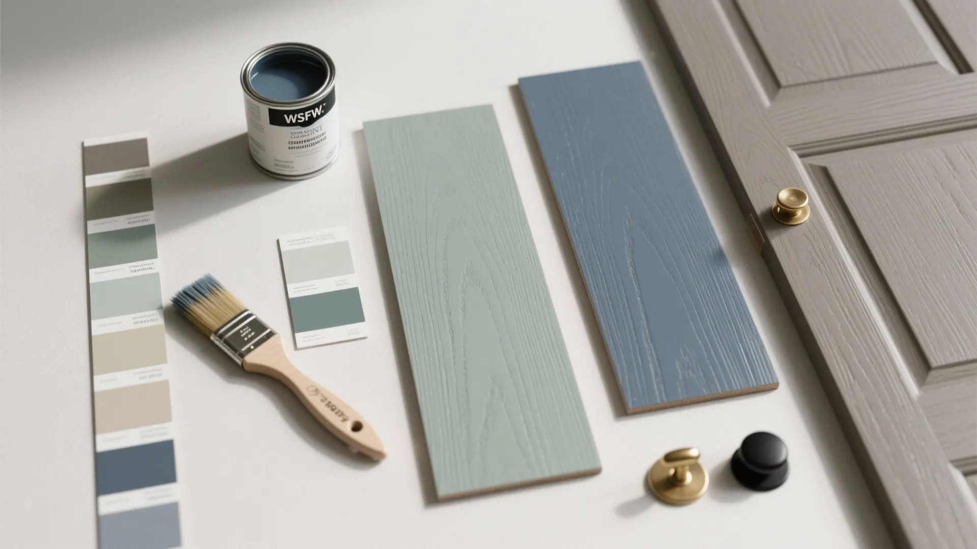 4. Painted Oak: Soft Color with Visible Grain