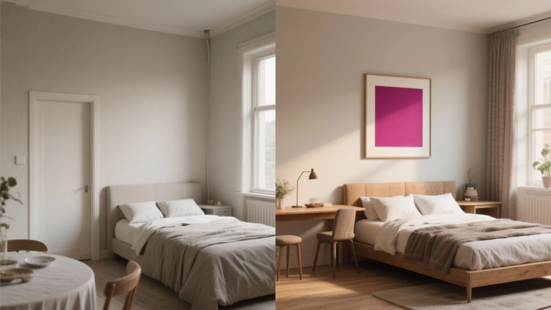 4. Accent with a painted panel or framed color block