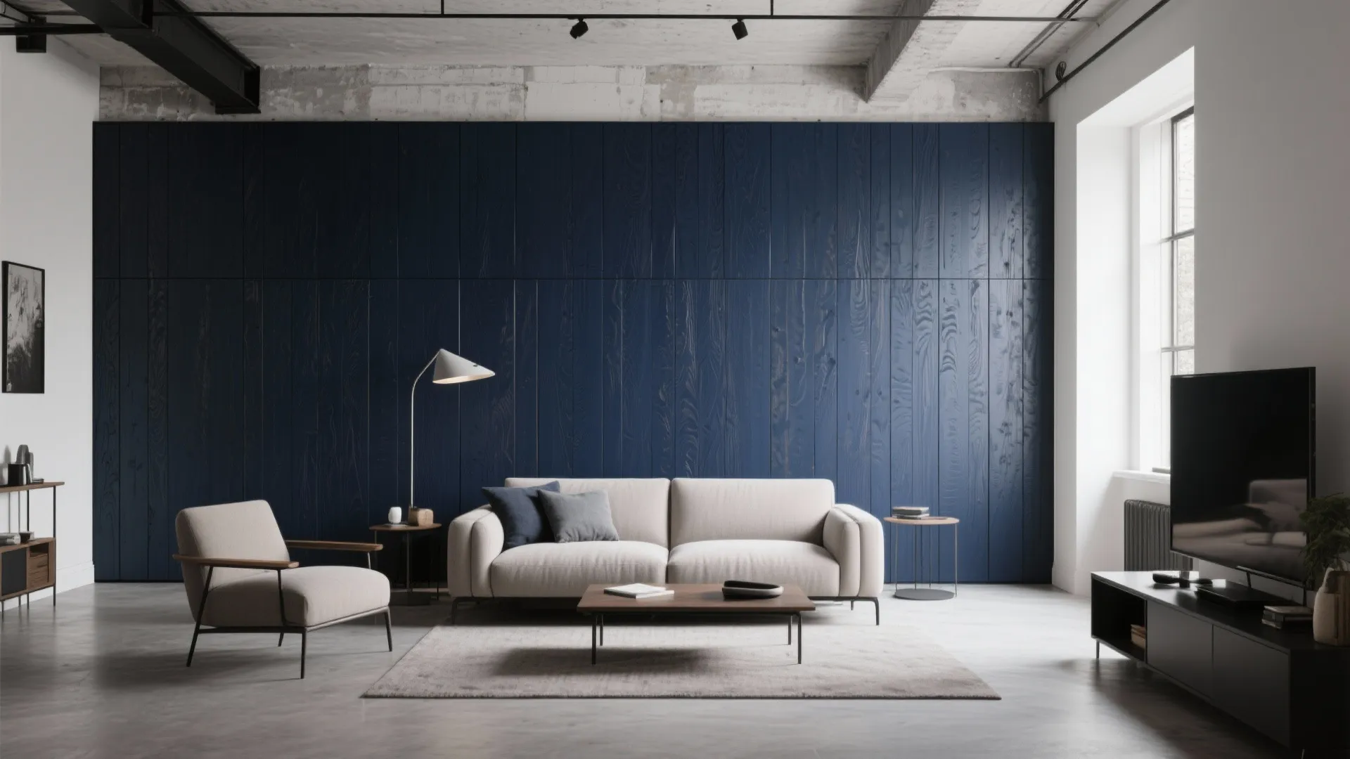 4. Painted Wood Paneling for a Modern Twist