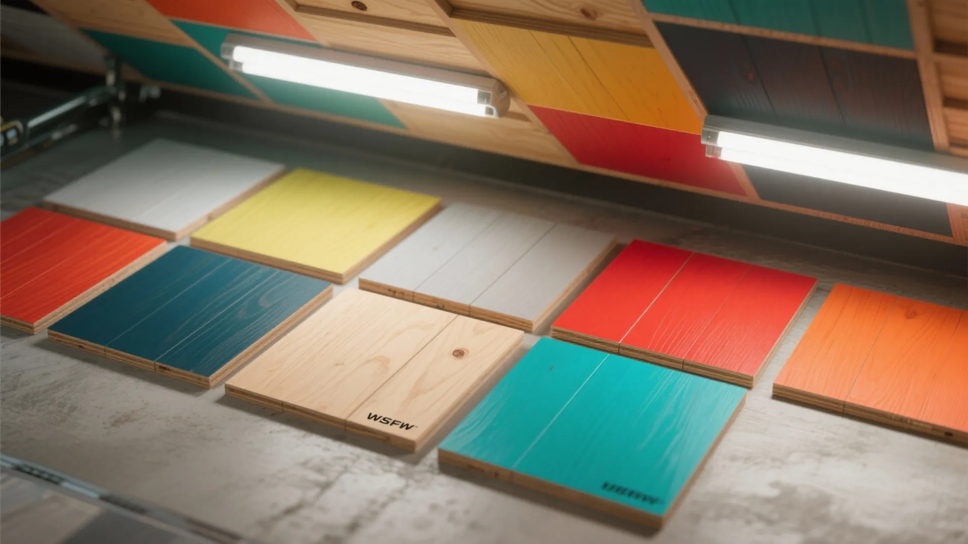 2. Painted Plywood Panels