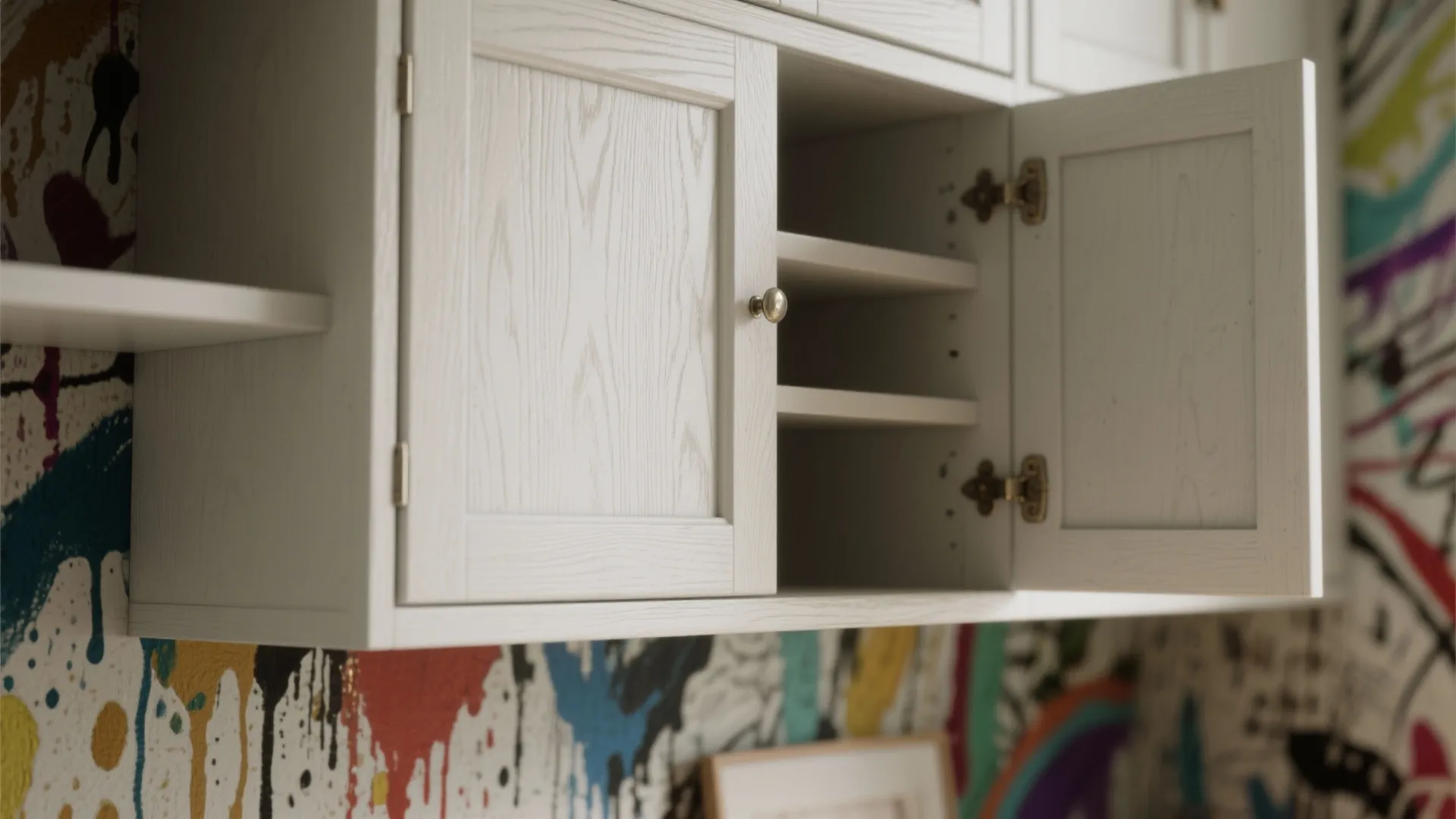 4. Functional Art: Painted Storage and Built-ins
