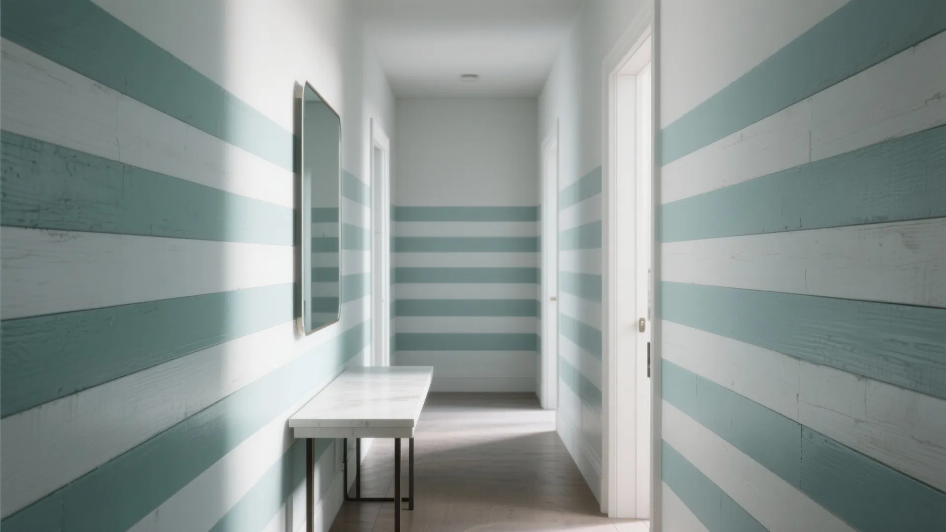 2. Painted horizontal stripes (fast, colorful, forgiving)