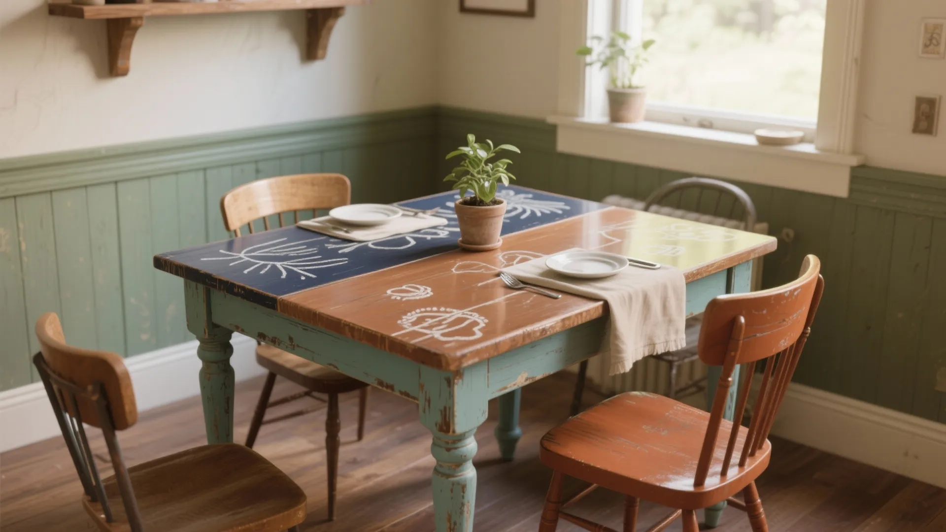 Painted Dining Room Tables: 5 Bold Ideas: Refresh your dining area with painted dining room tables—practical, stylish, and perfect for small spaces