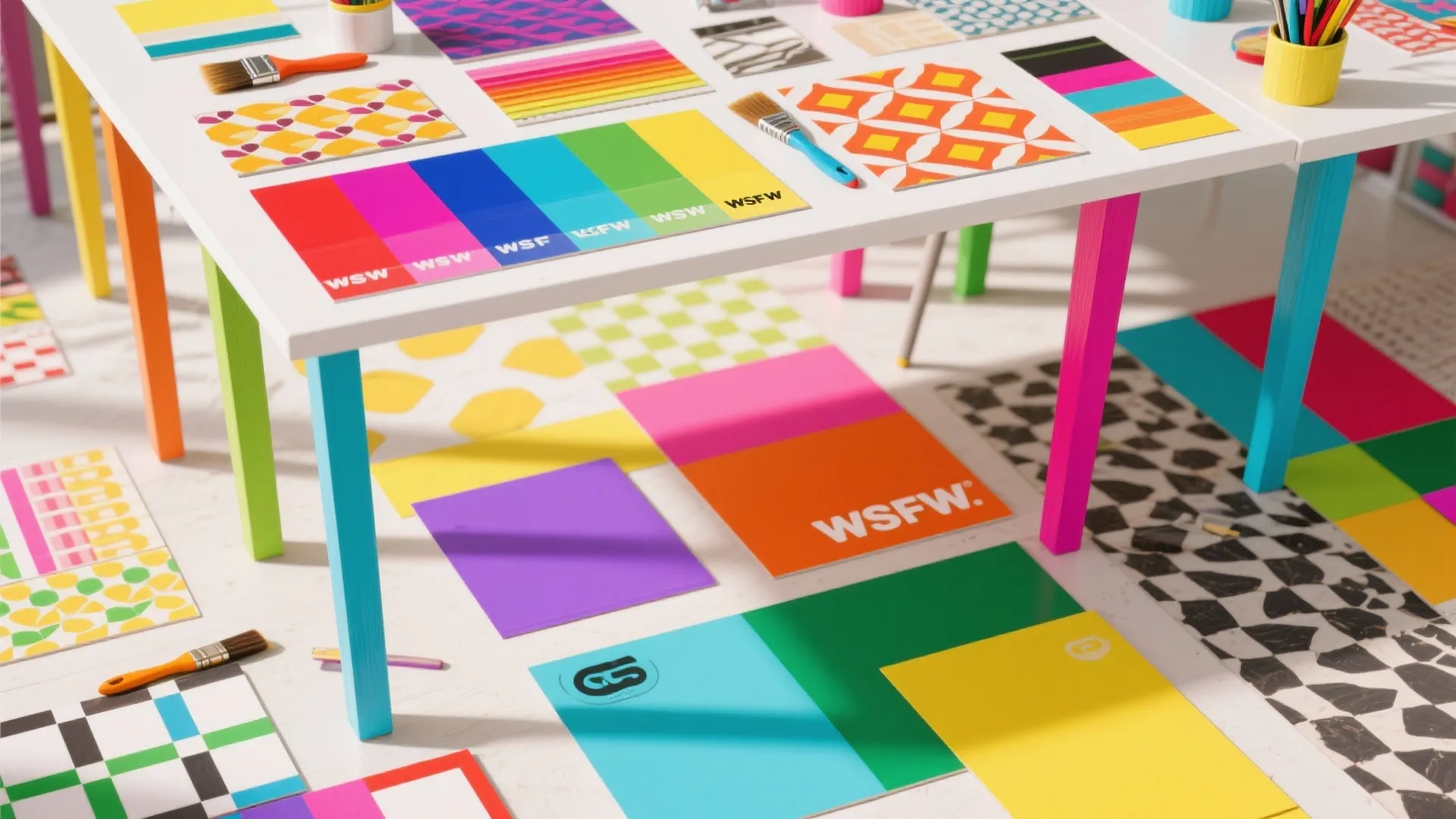 10. Painted Statement Table