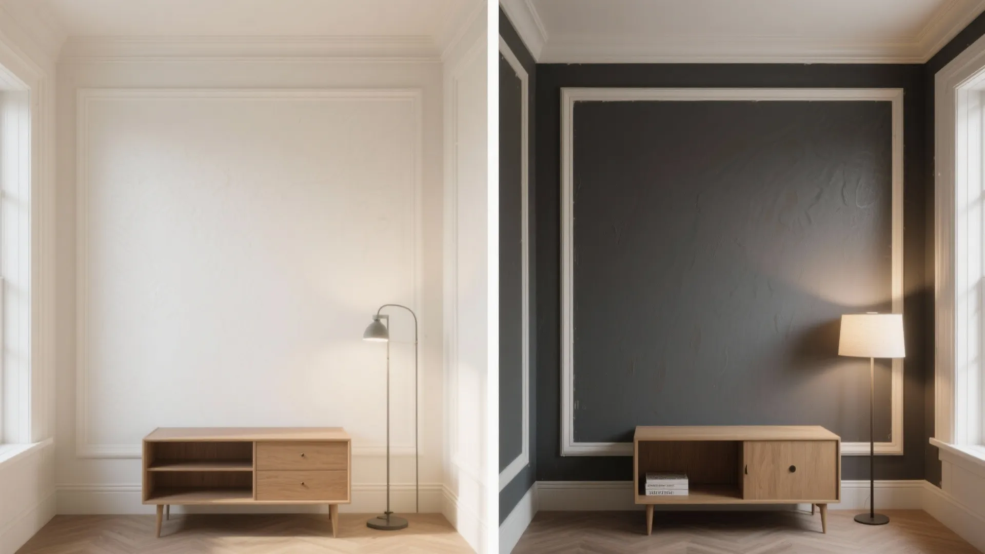 5. Painted Trim Illusions — Contrast, Color, and Camouflage