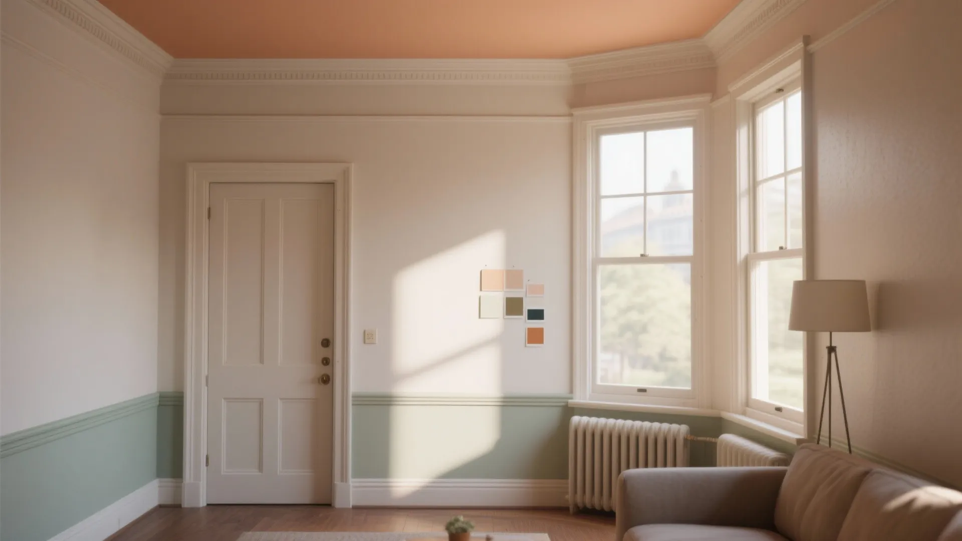 3. Extend color to architectural details to enlarge perceived volume