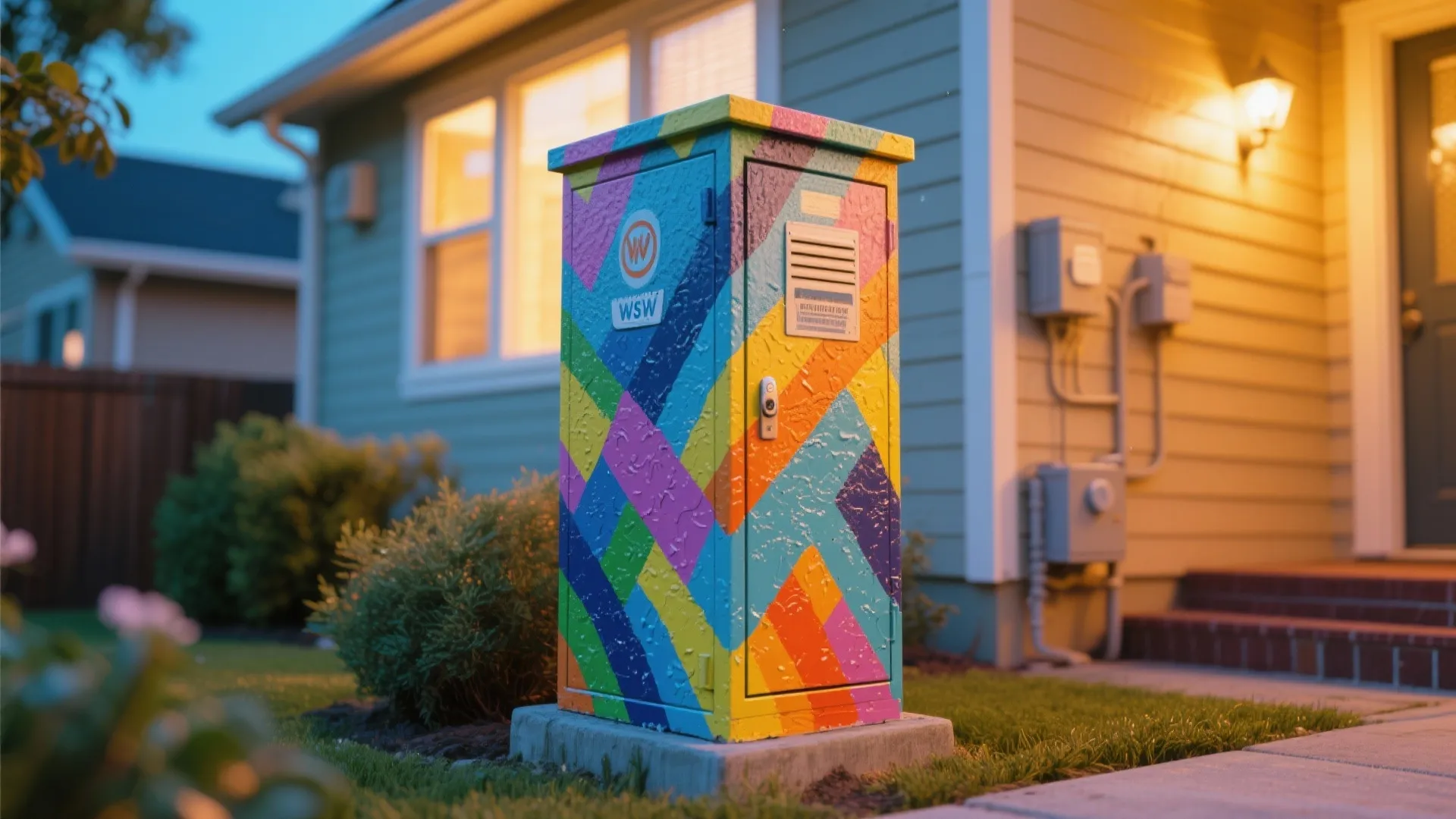 10. Painted Utility Box