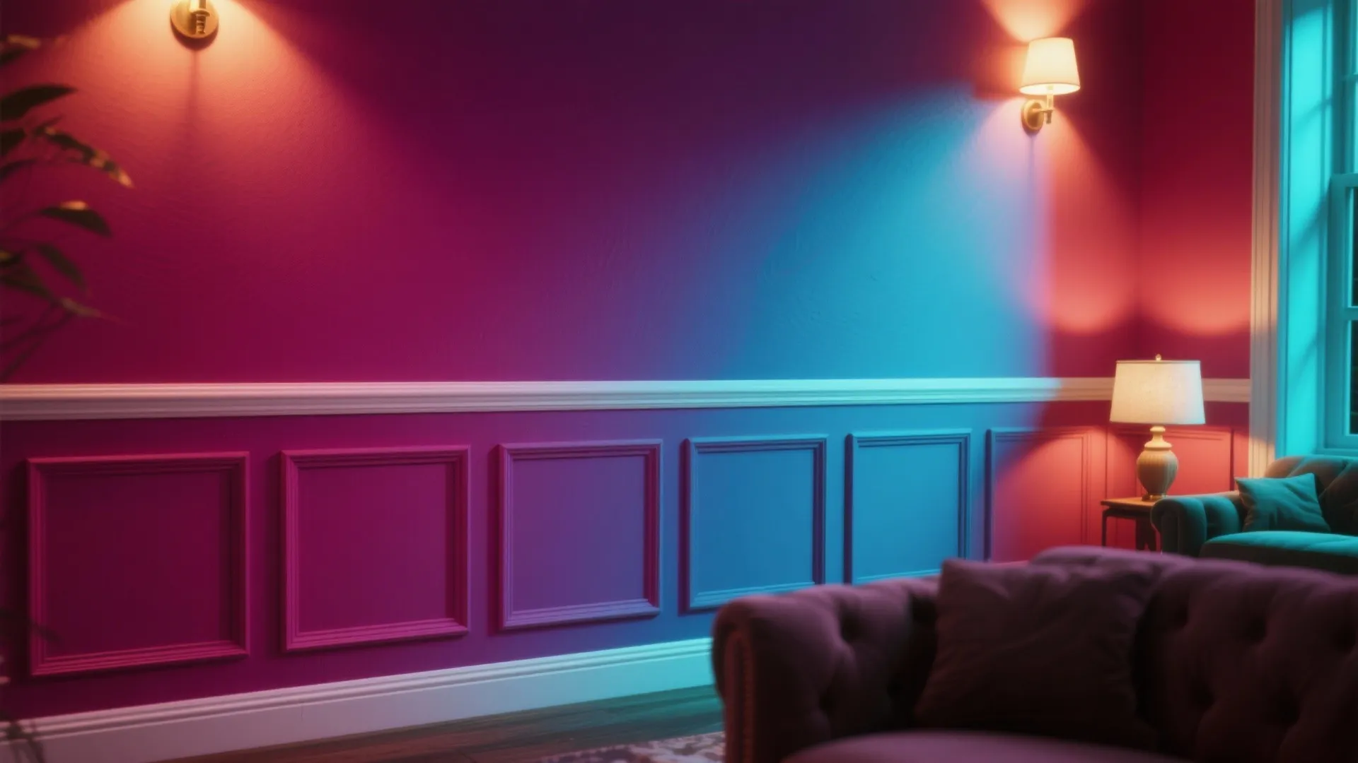 3. Painted Wainscot with Contrasting Trim