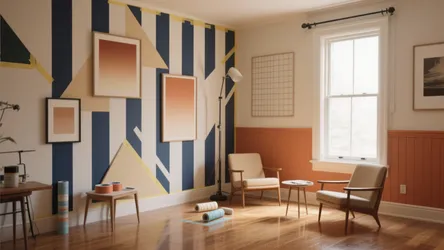 Wall Designs with Paint and Tape — 5 Ideas