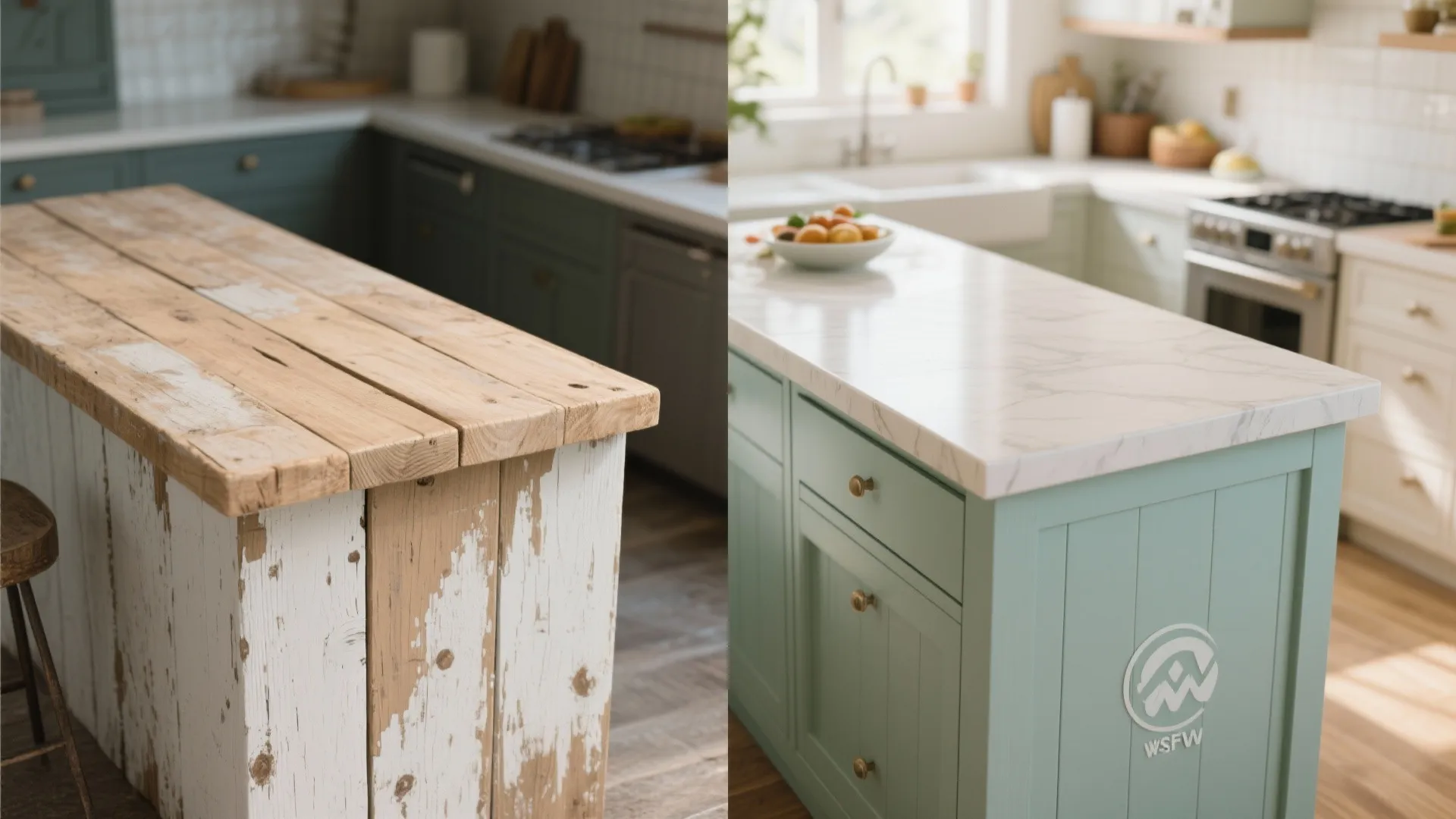 3. Painted Wooden Boards