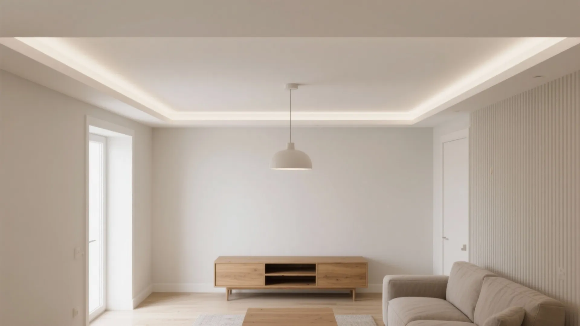 Painted ceiling zones with tiny drops