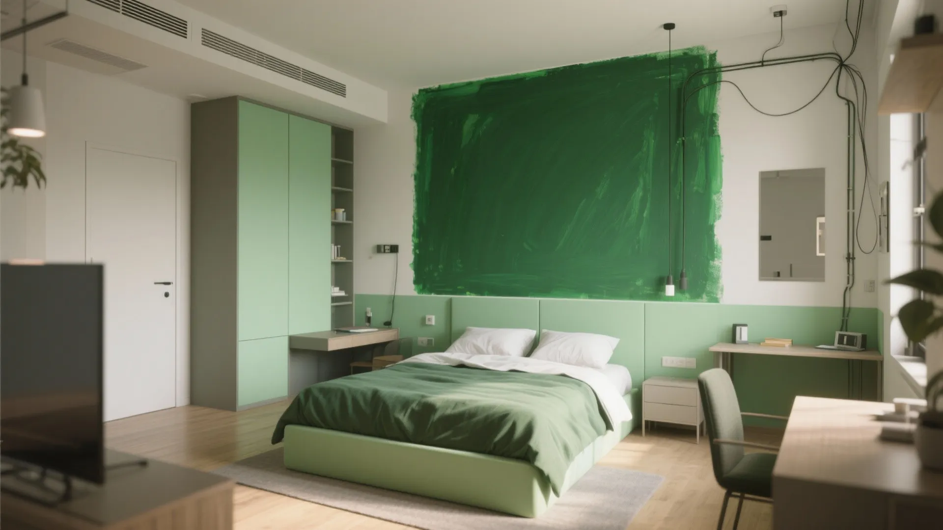 5) Painted Zoning Blocks for Studio Apartments