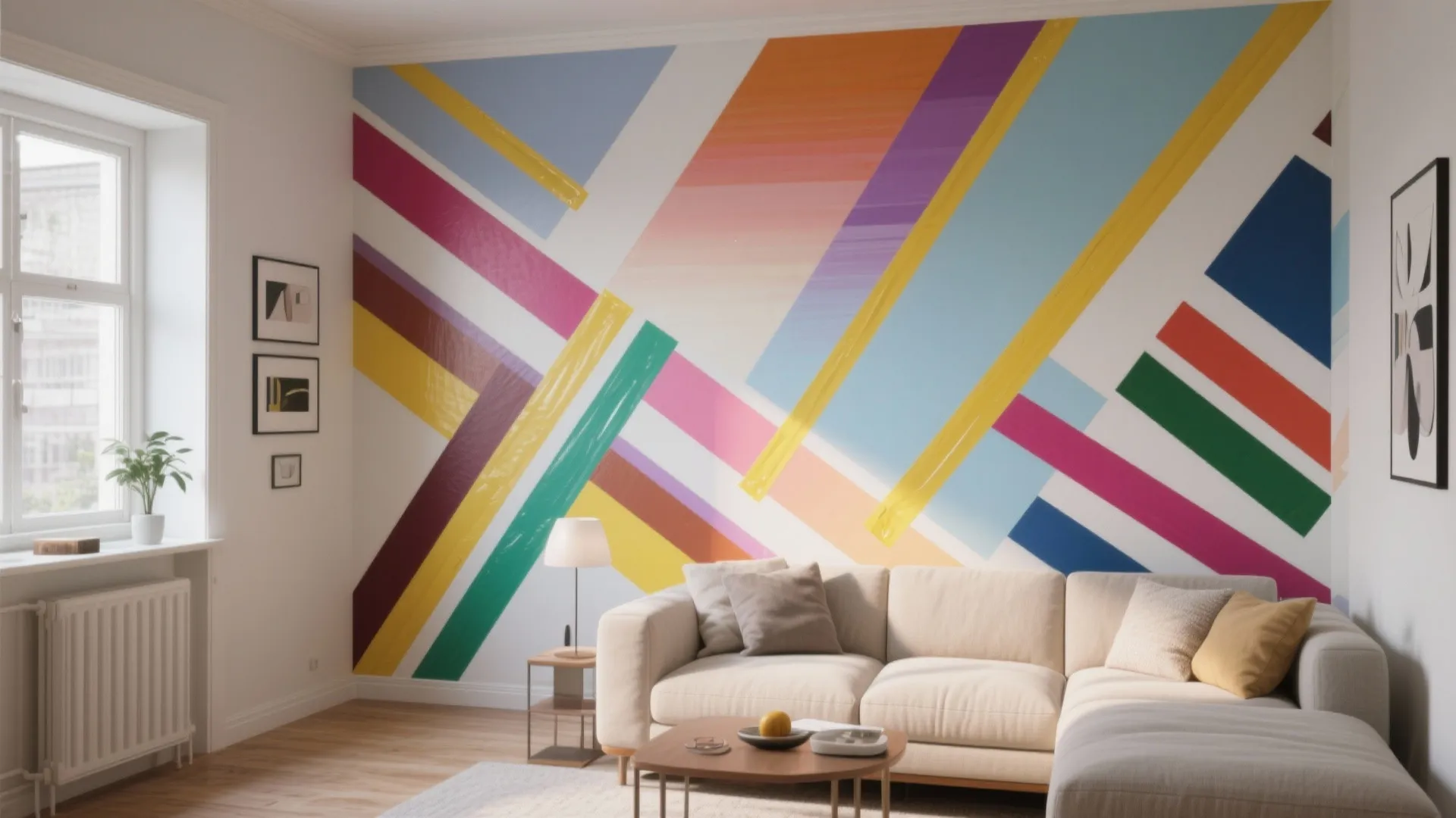 5 Creative Wall Paint Designs with Tape: How I Use Painter’s Tape to Transform Small Spaces