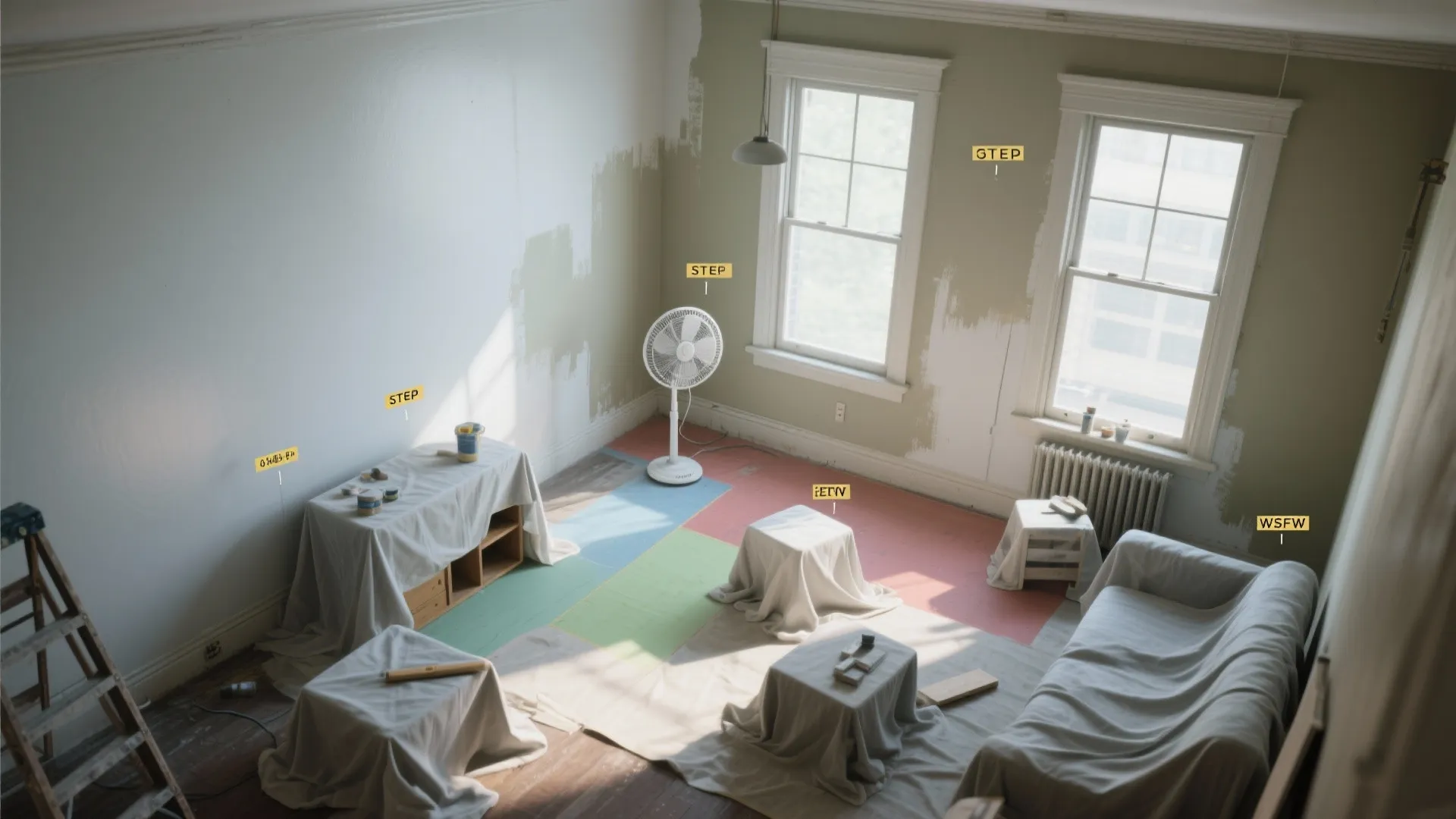 4. Time your painting and staging