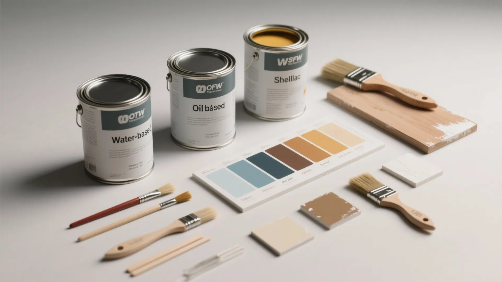 3. Paint chemistry: water-based vs oil-based vs specialty