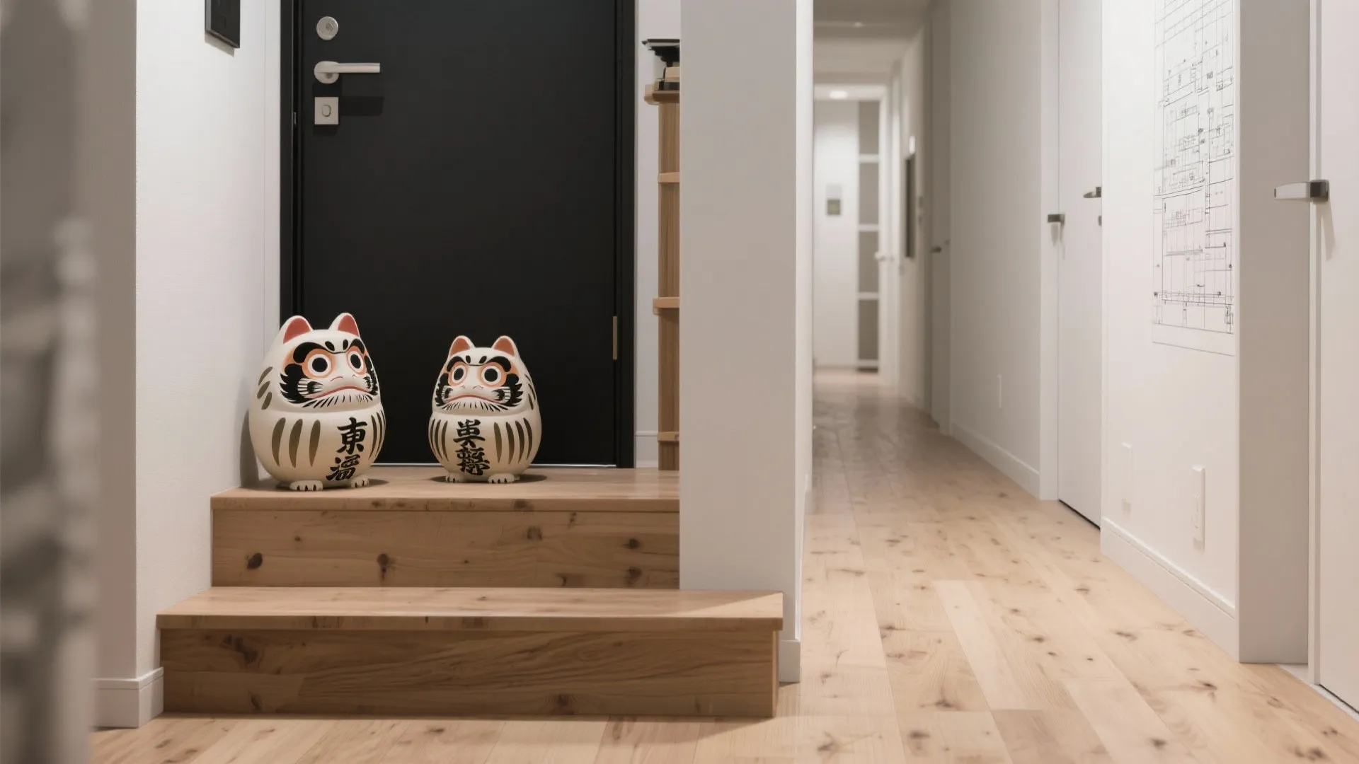 ペアの向きは“外に対して開く”が基本、内向きはリビングで