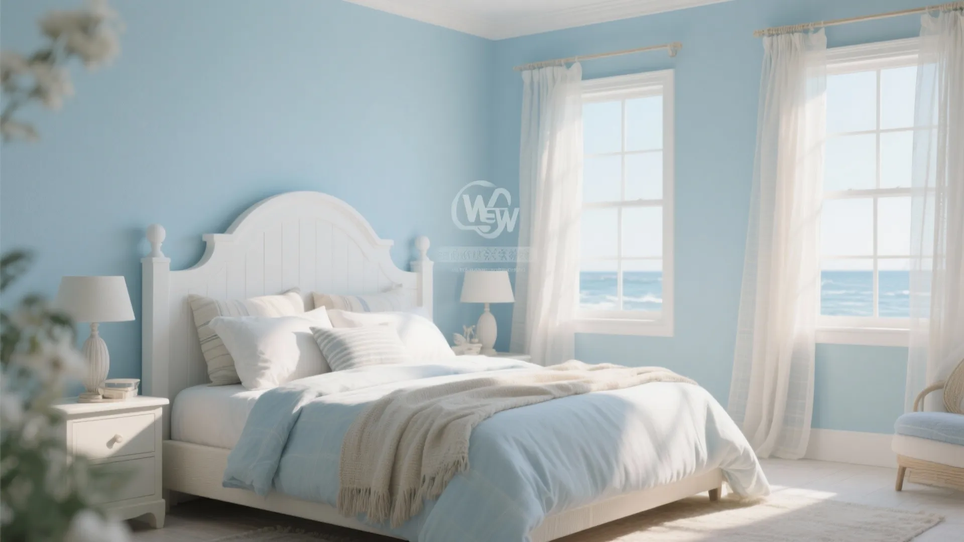 Pale Blues for an Airy Feel