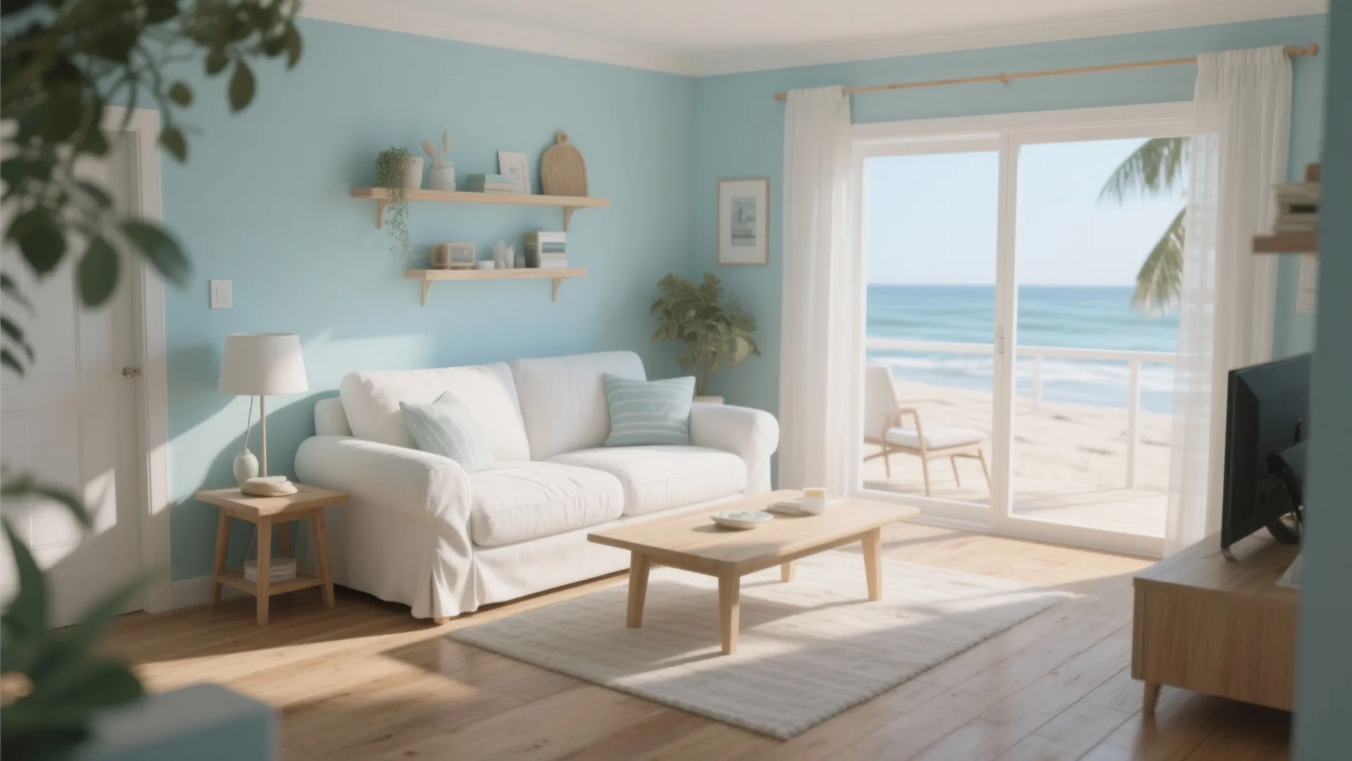 4. Pale Blue for a Breezy Vibe