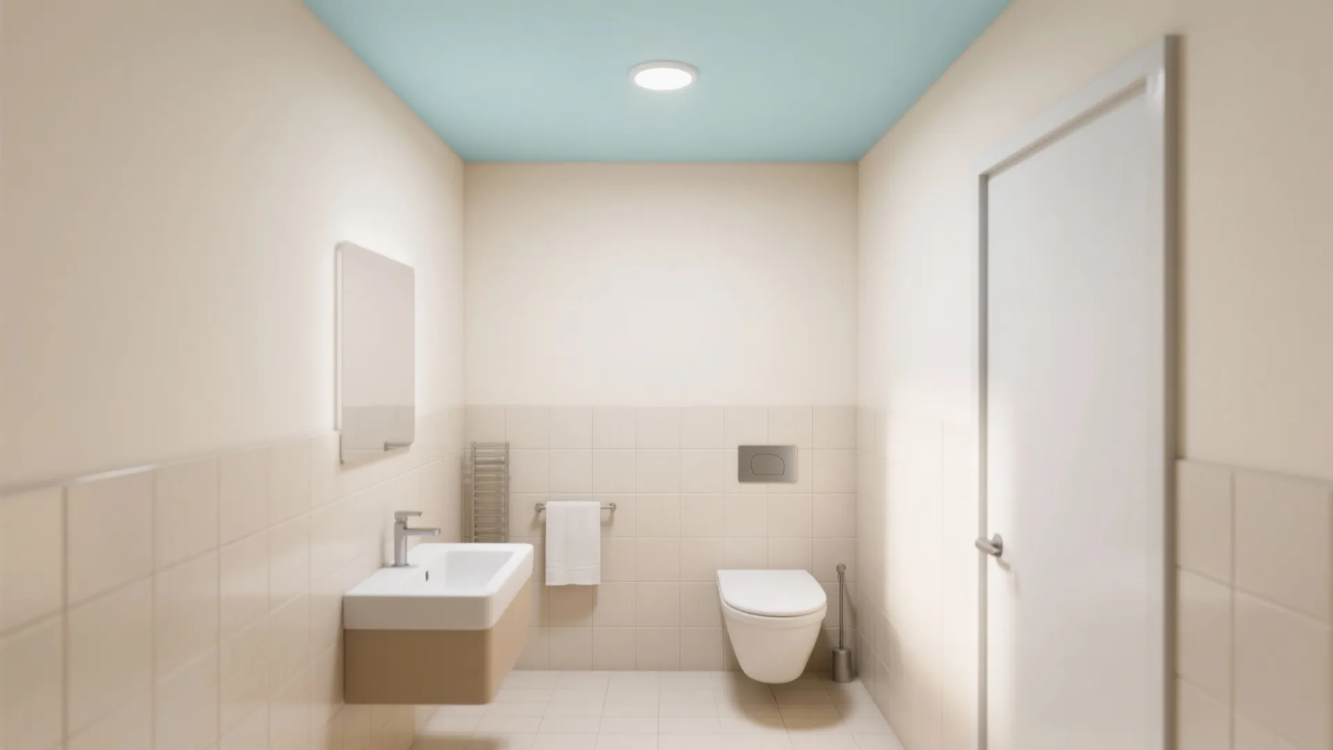 3. Soft Color to Raise the Ceiling Visually