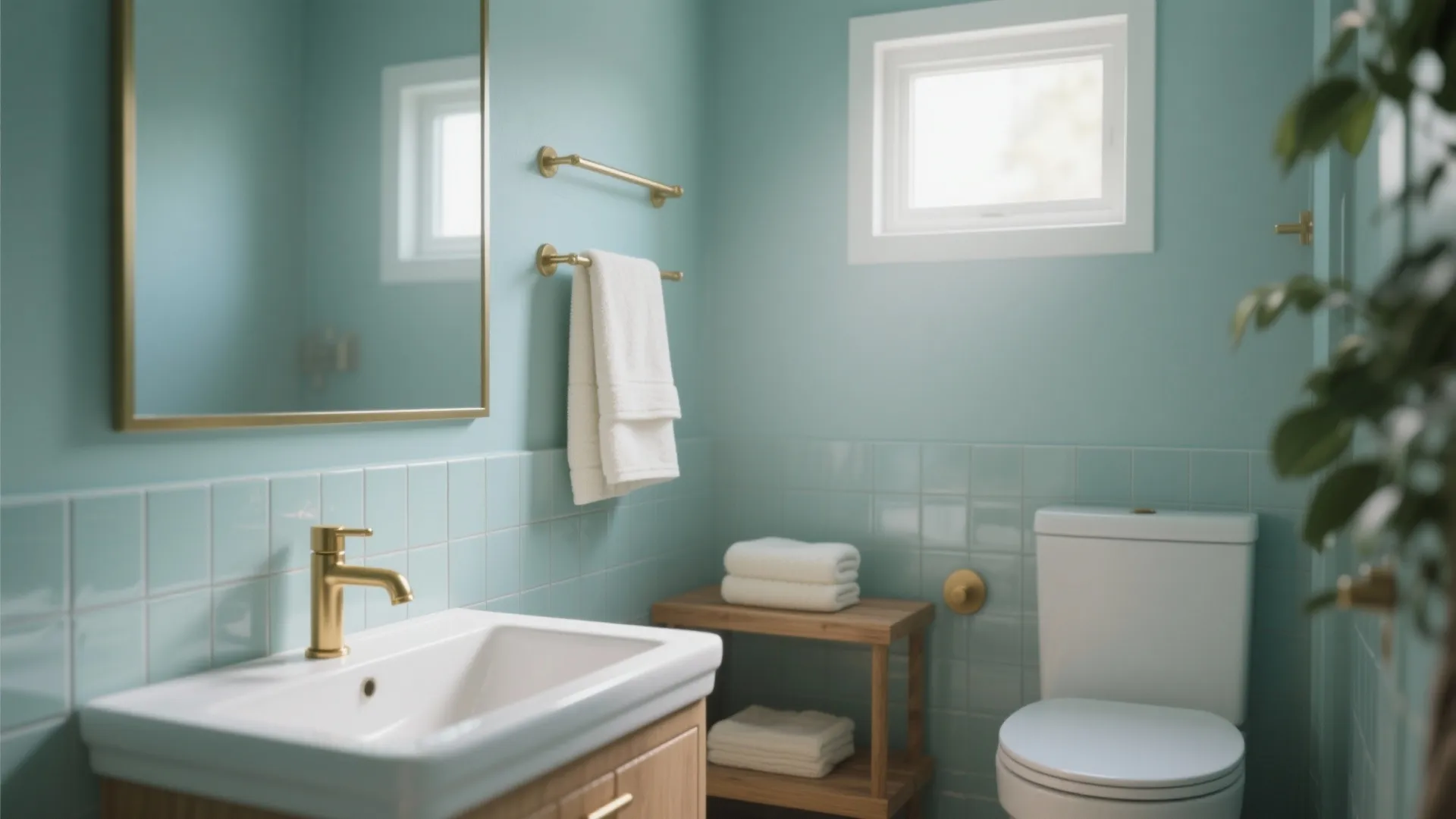 Pale Blues and Greens for Depth