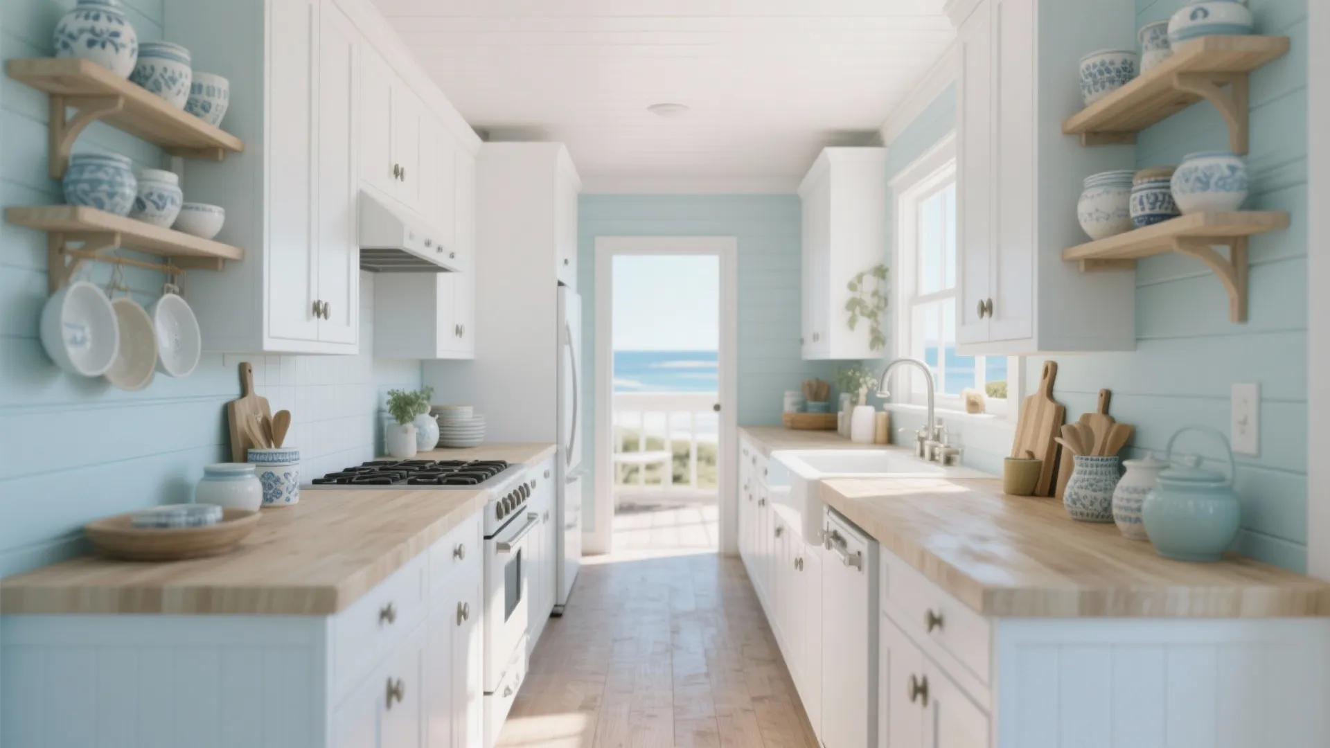 2. Pale Blue for a Fresh, Coastal Vibe