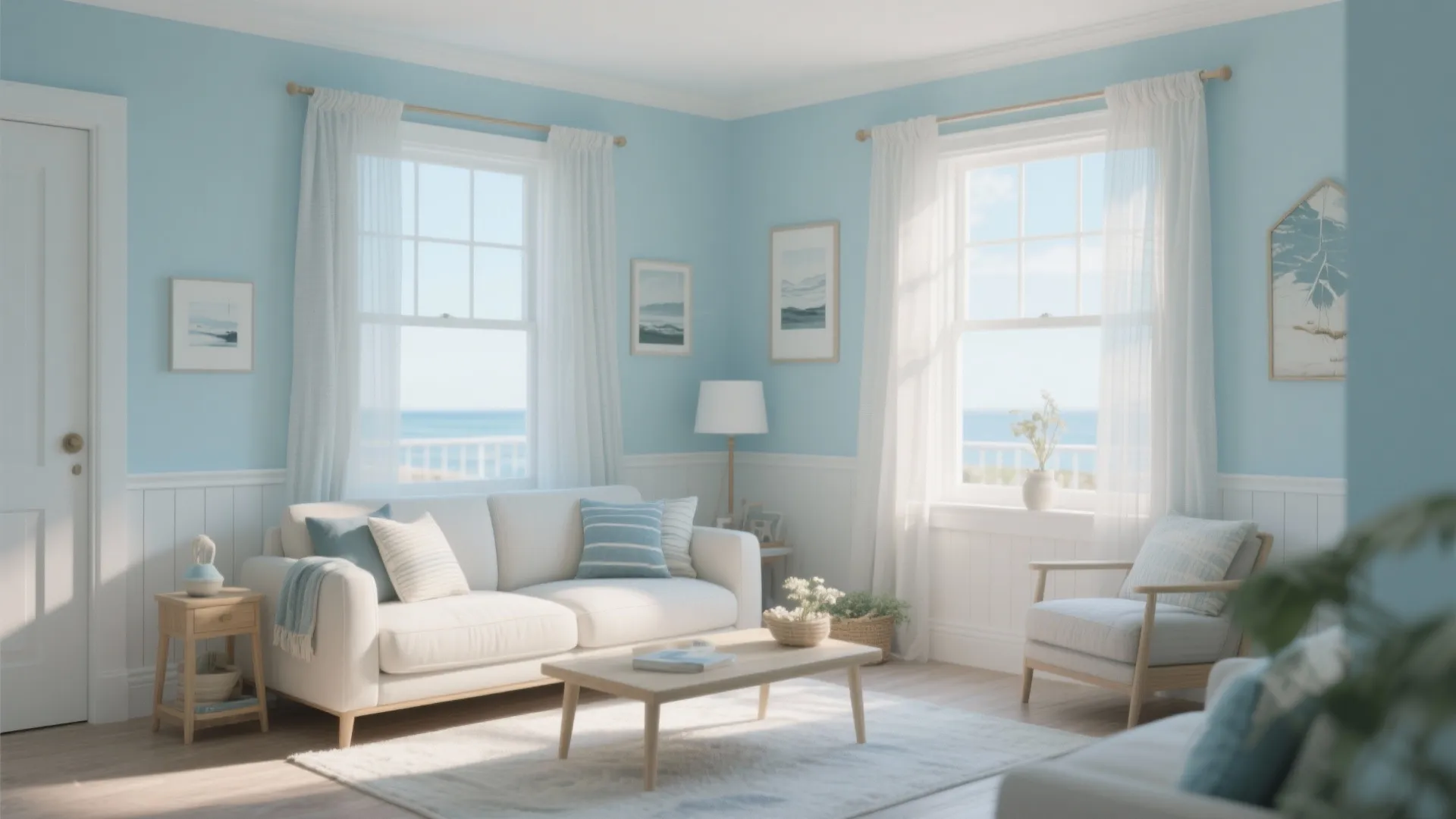 8. Pale Blue for Breezy Serenity