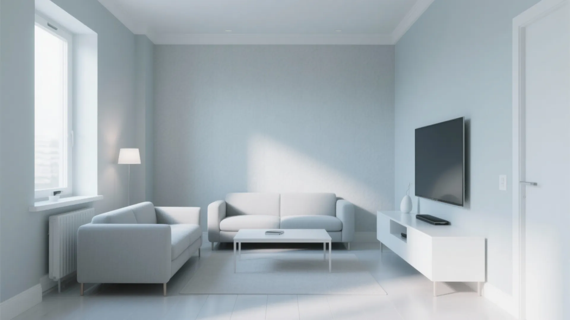 2. Pale Cool Gray to Make Small Rooms Breathe