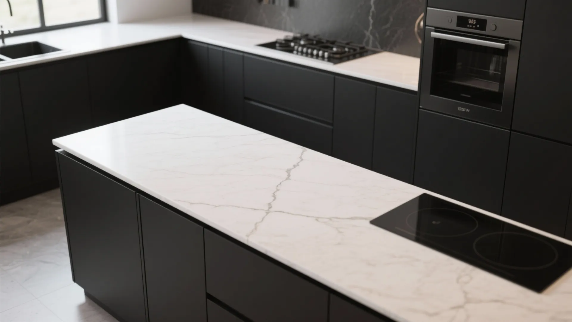 4. Balance with pale countertops