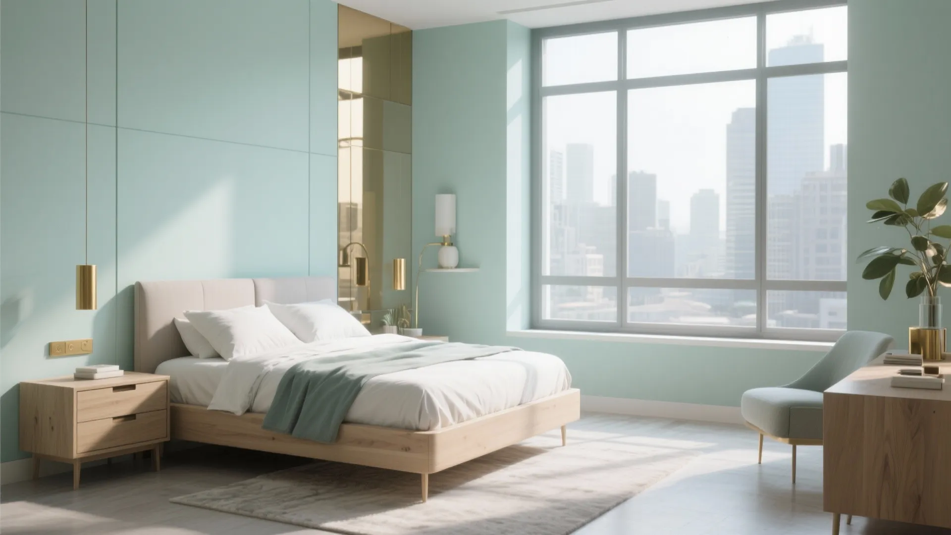 3. Pale Mint — airy and modern